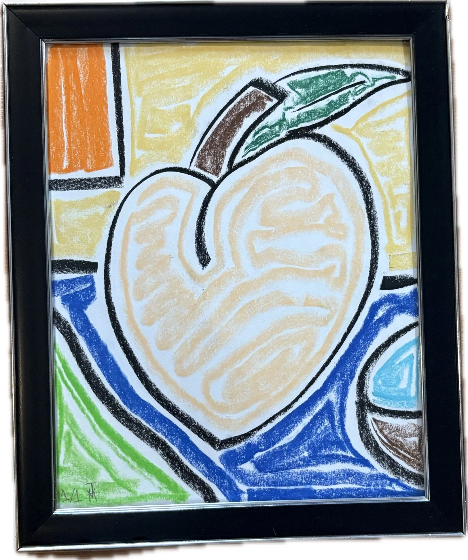 "Peach", 8x10, Pastel on Paper
