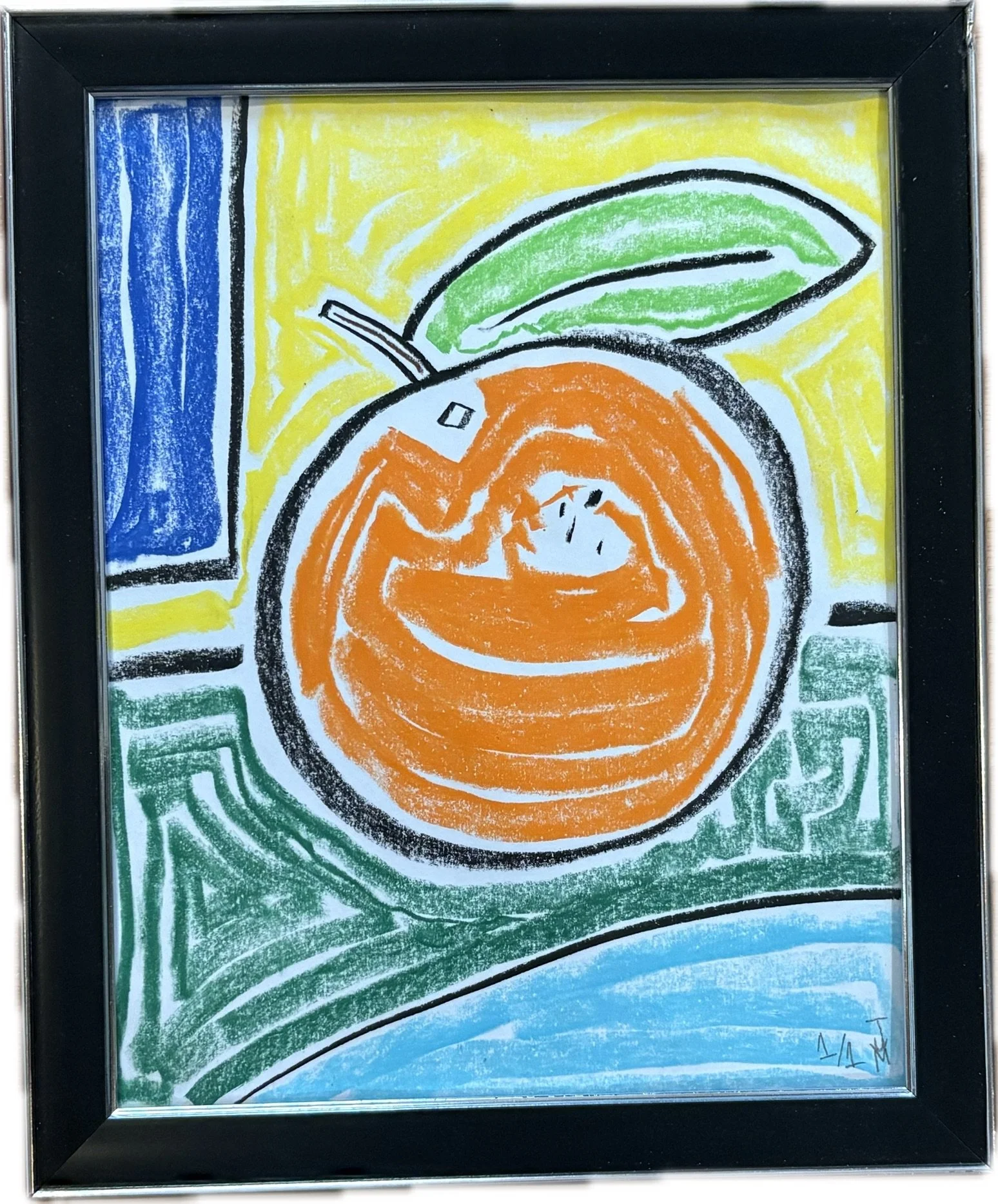 "Orange", 8x10, Pastel on Paper