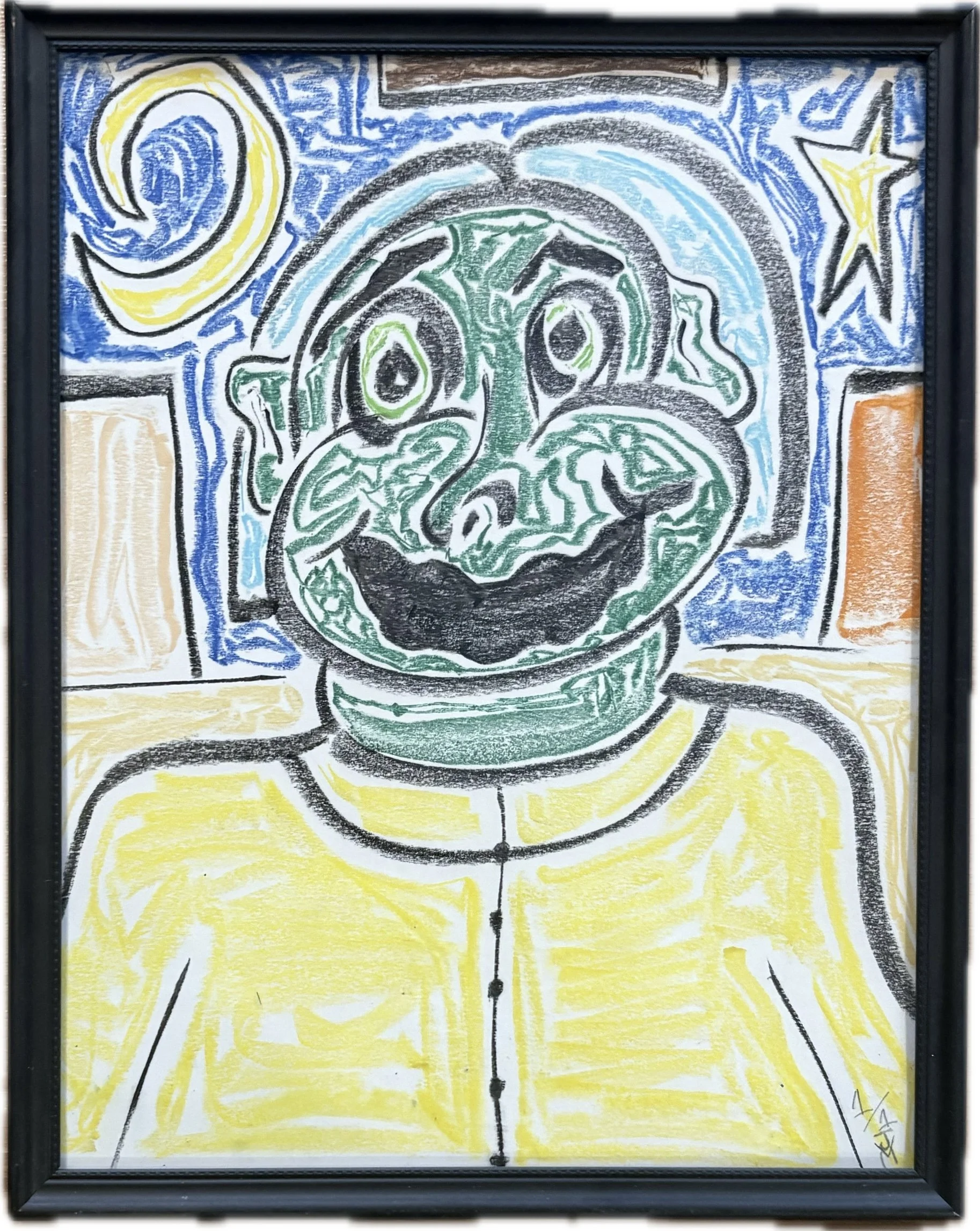"Grok", 8x10, Pastel on Paper