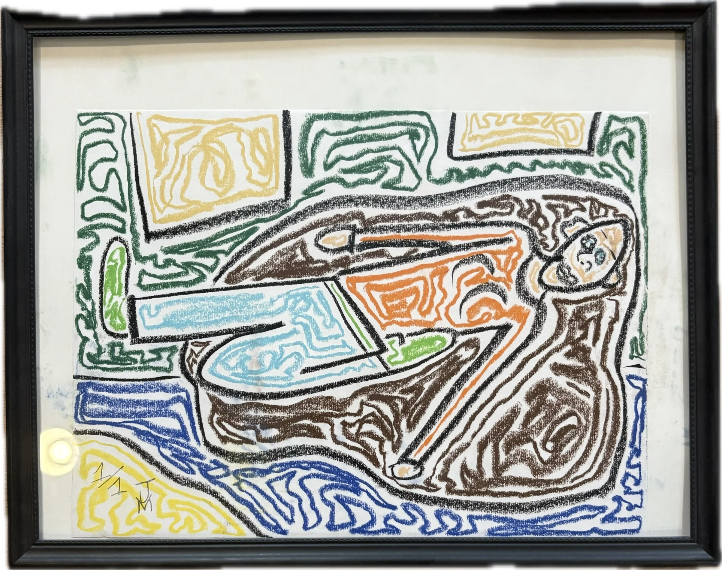 "The Dip", 8x10, Pastel on Paper