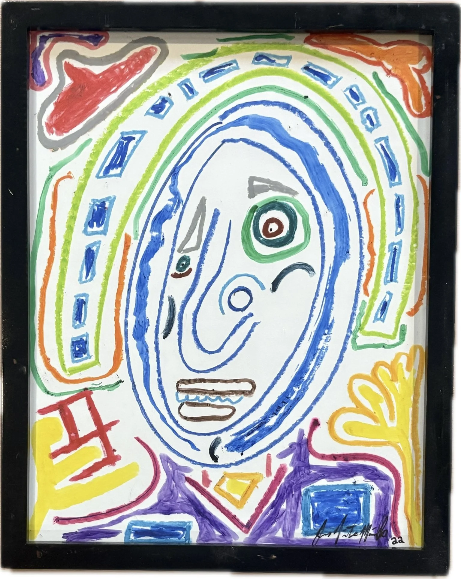 "Confusion", 11x14, Oil Stick on Paper