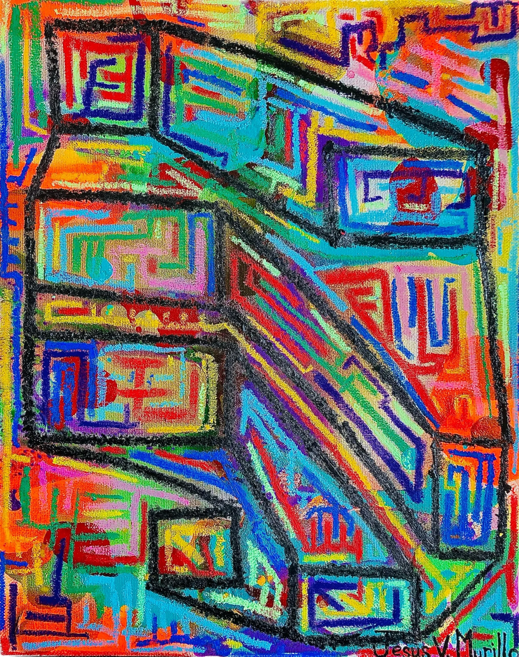 "Clarity", 11x14 Acrylic and Oil Stick on Canvas Board
