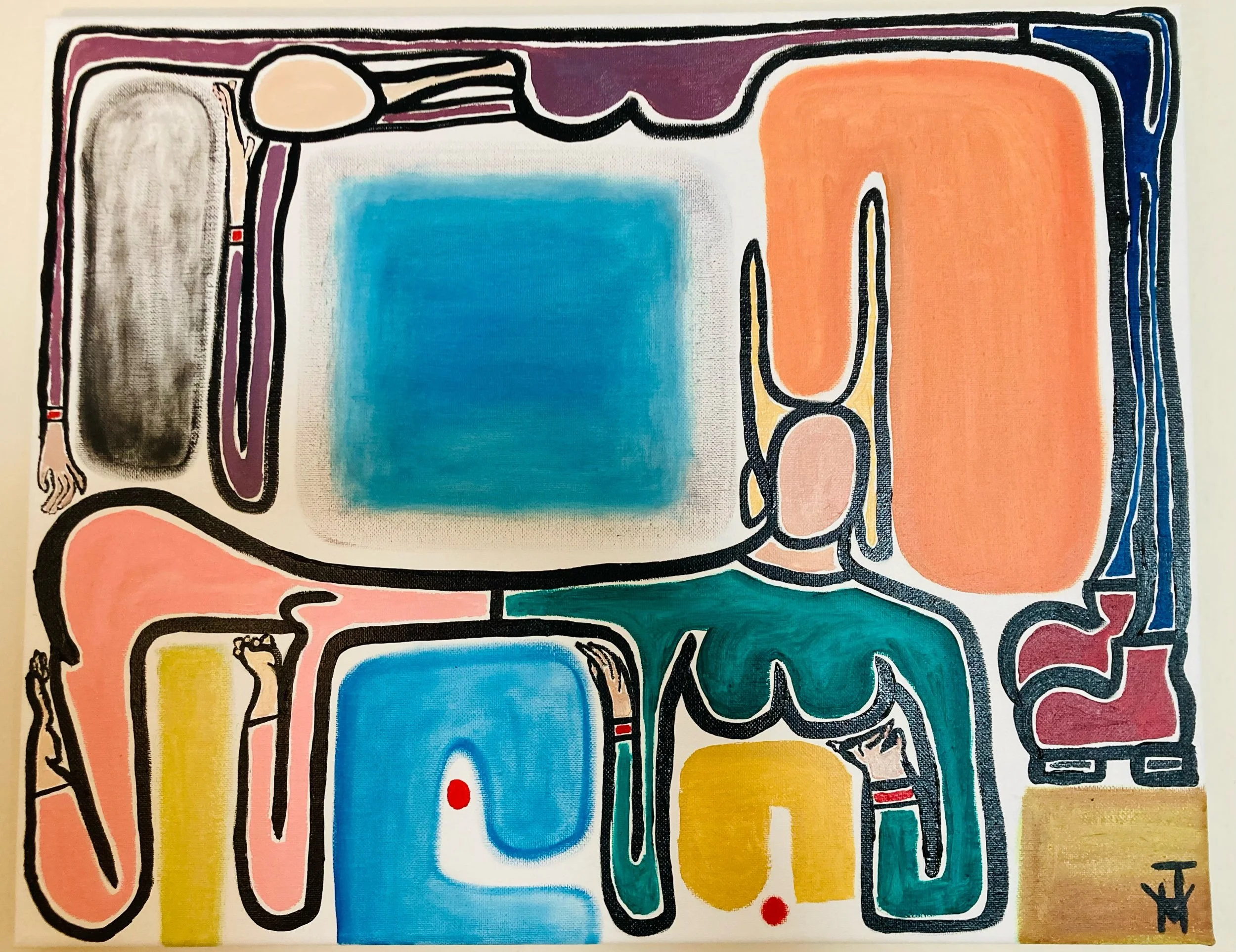 "Musetta and Mimí; or, Death and the Maiden", 16x20, Oil on Canvas