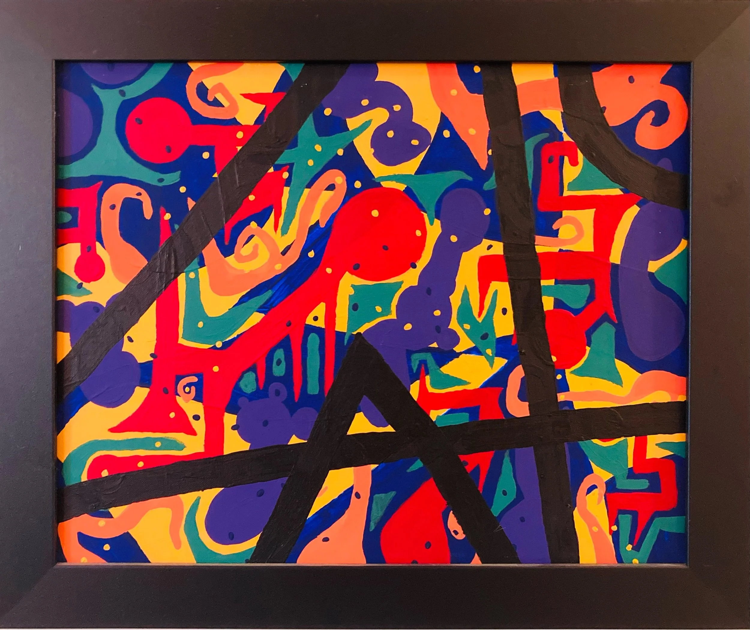 "Rossini in the Spider's Web", 16x20, Acrylic on Canvas