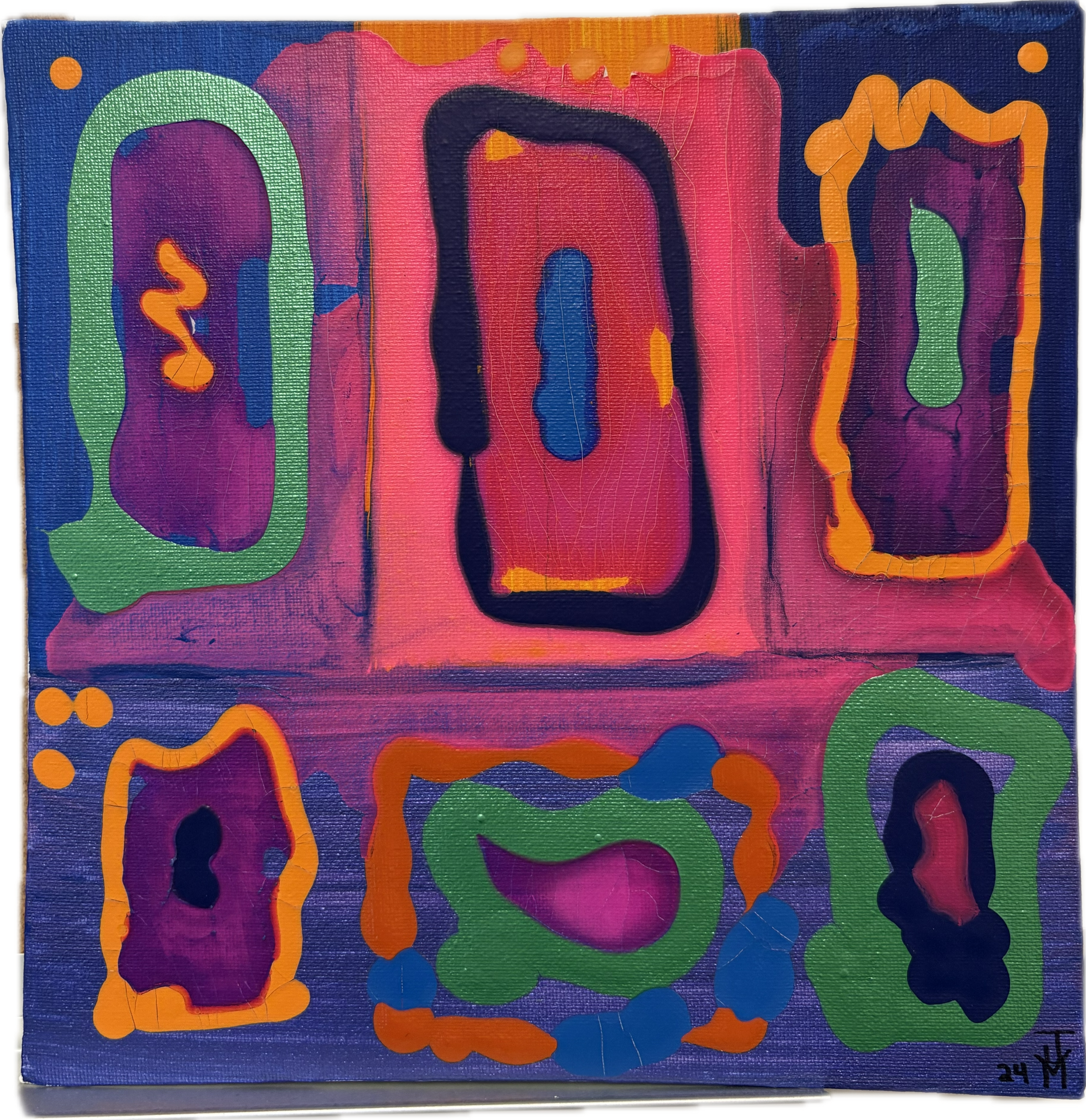 "Untitled", 4x4, Acrylic on Canvas