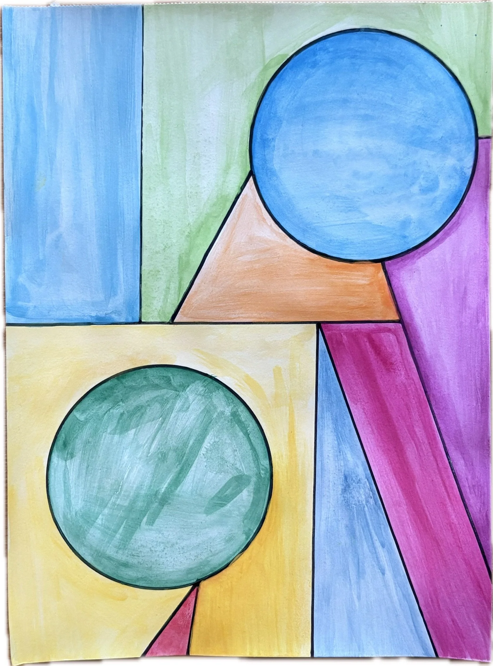 "Somos Malditos", 8x10, Watercolor on Paper