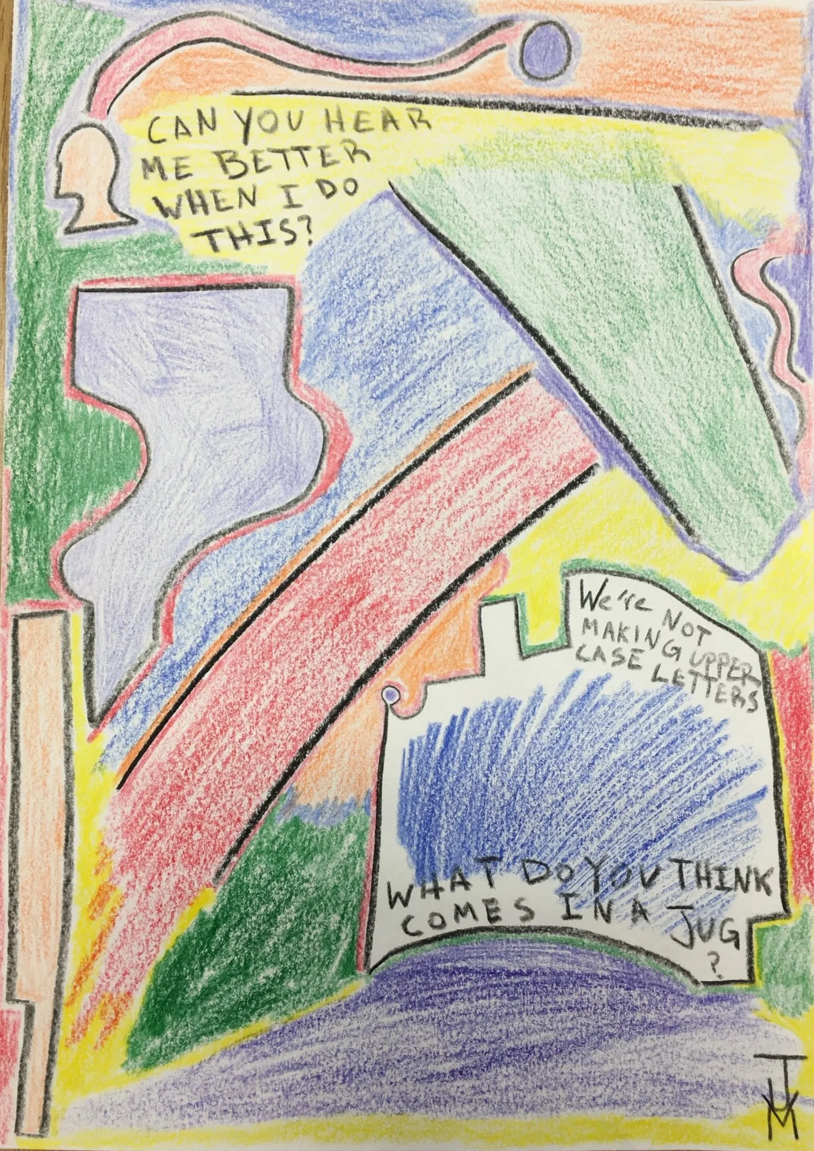 "Virtual Education", 8.5x11, Colored Pencil on Paper