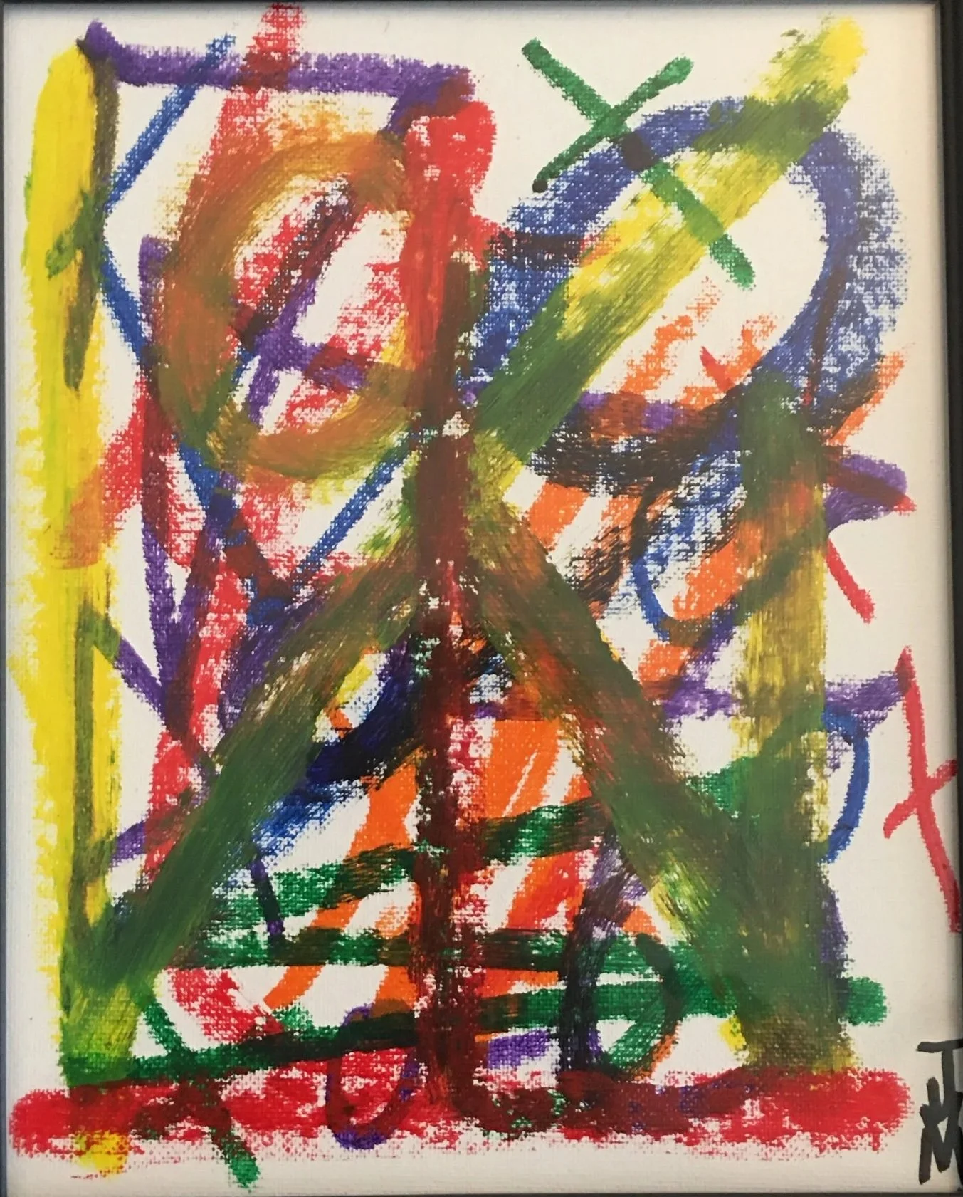 "Untitled" 8x10, Oil Stick on Canvas Board