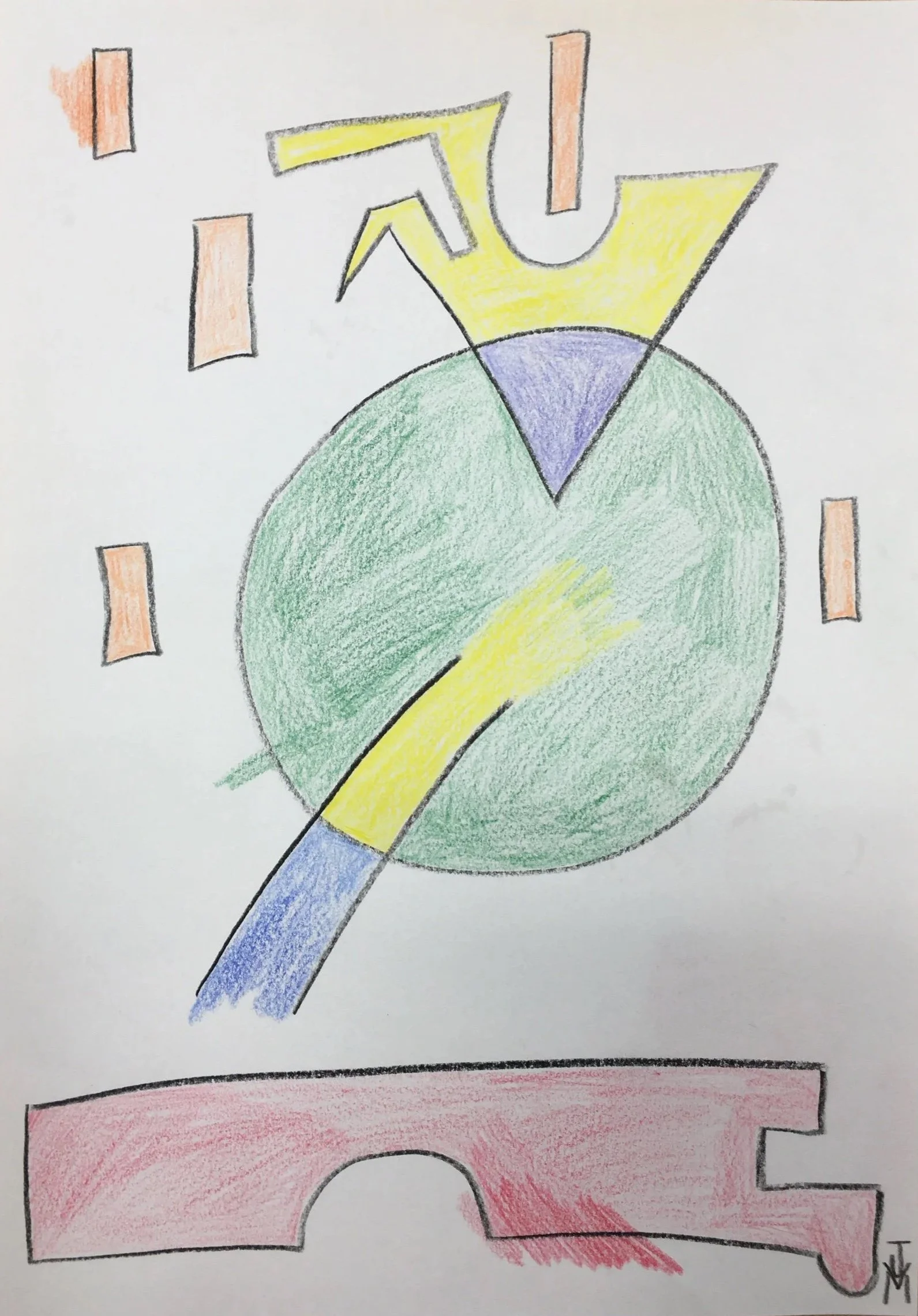 "Untitled", 8.5x11, Colored Pencil on Paper