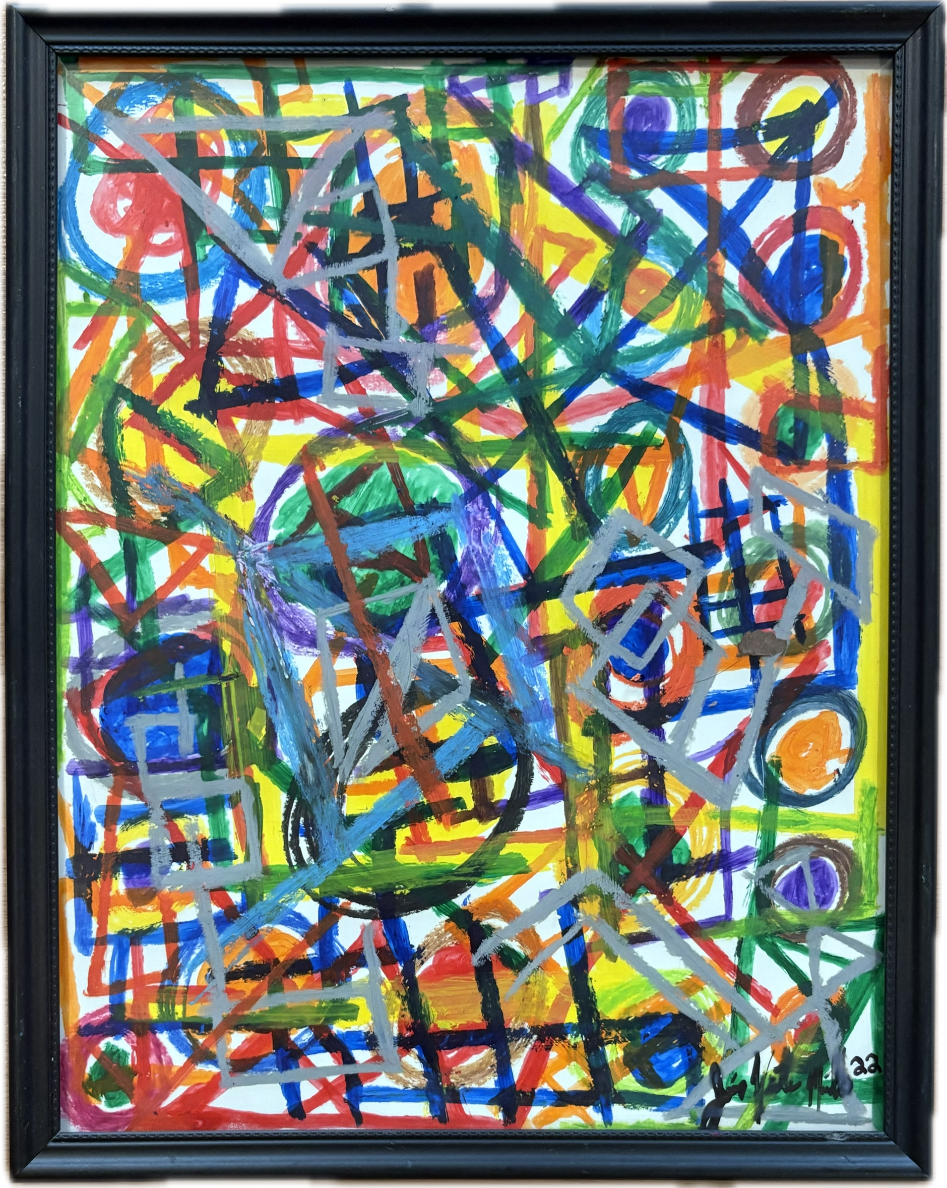 "Untitled", 11x14, Oil Stick on Poster Board