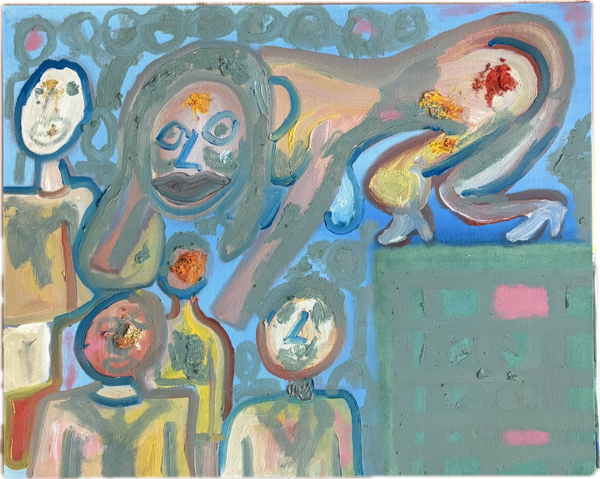 "Pink Pony Club", 16x20, Oil on Canvas