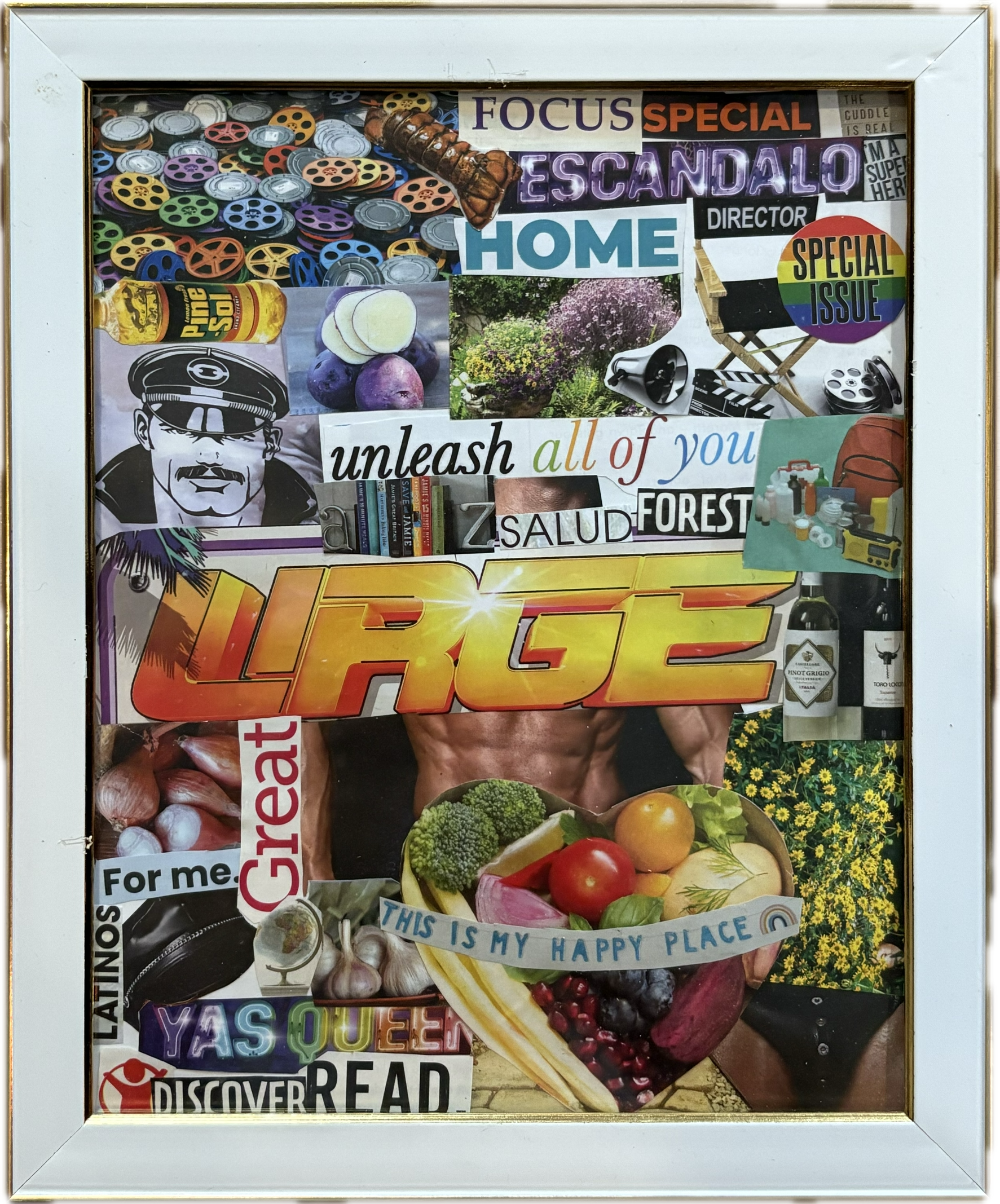 "New Year's Resolution", 8x10, Collage on Paper