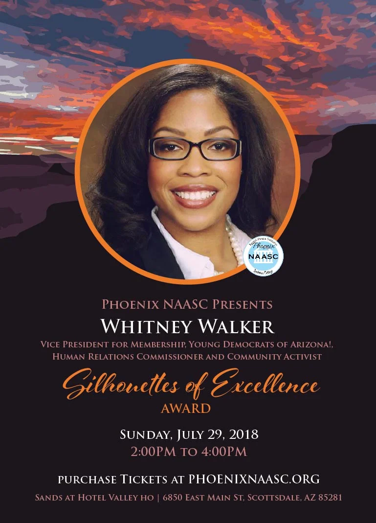 Whitney Walker Vice President for Membership, Young Democrats of Arizona!, Human Relations Commissioner and Community Activist.