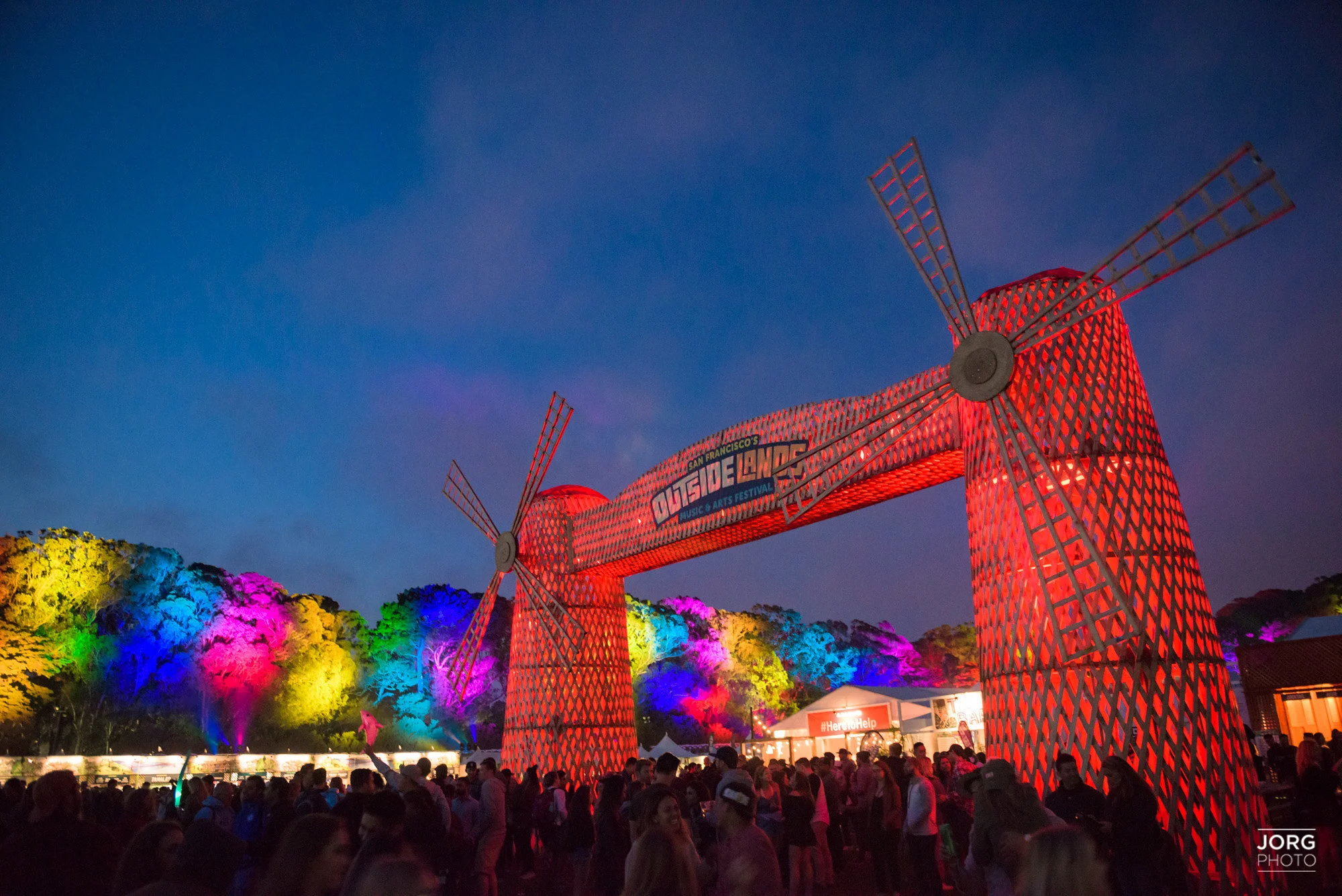 Main Venue Windmill Arch & Surround Trees