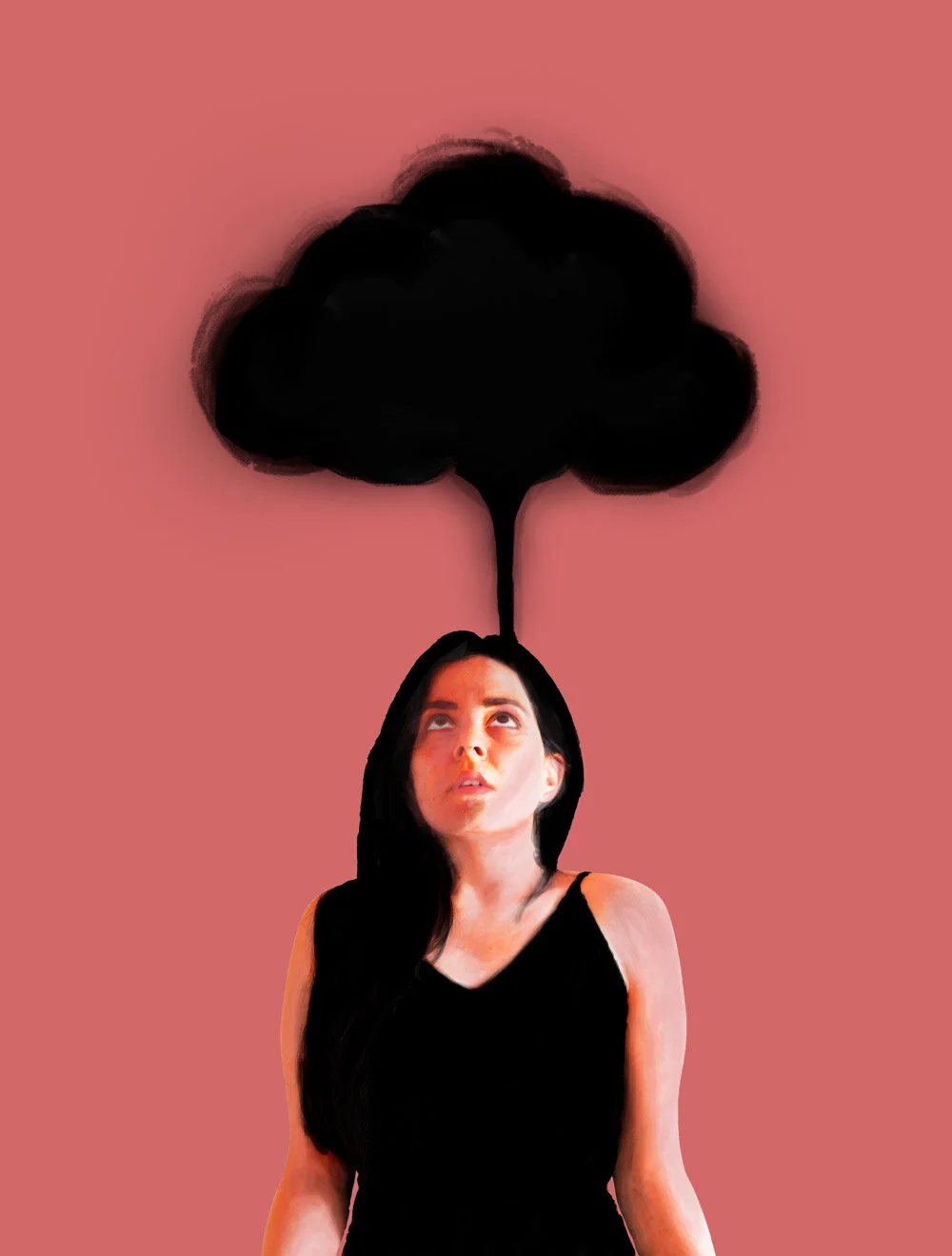 HER fears: it is like this cloud that carries with her