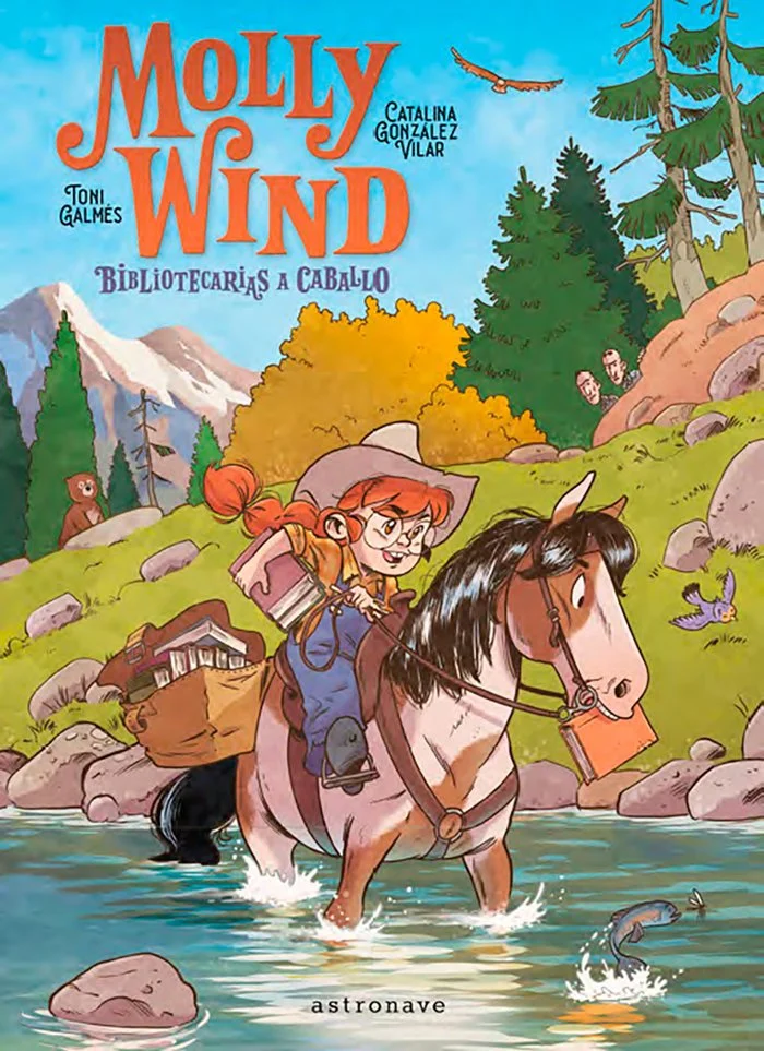 Molly Wind bibliotecarias a caballo
