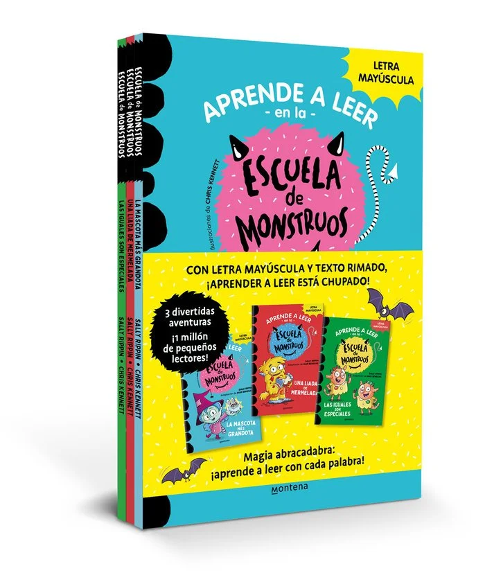 Aprender a leer Escuela de Monstruos. Pack Vol. 1, 2, 3.