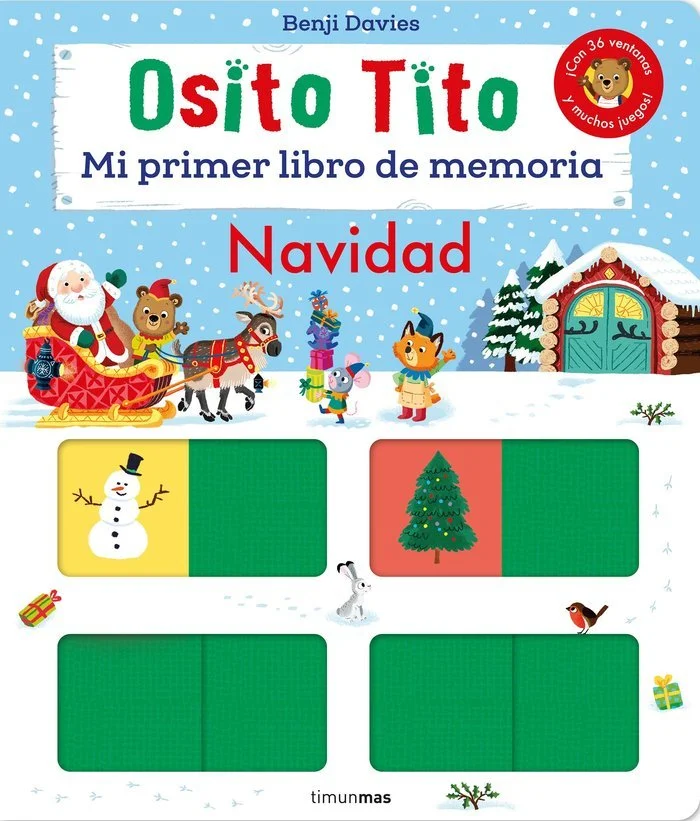 Osito Tito mi primer libro de memoria - NAVIDAD -