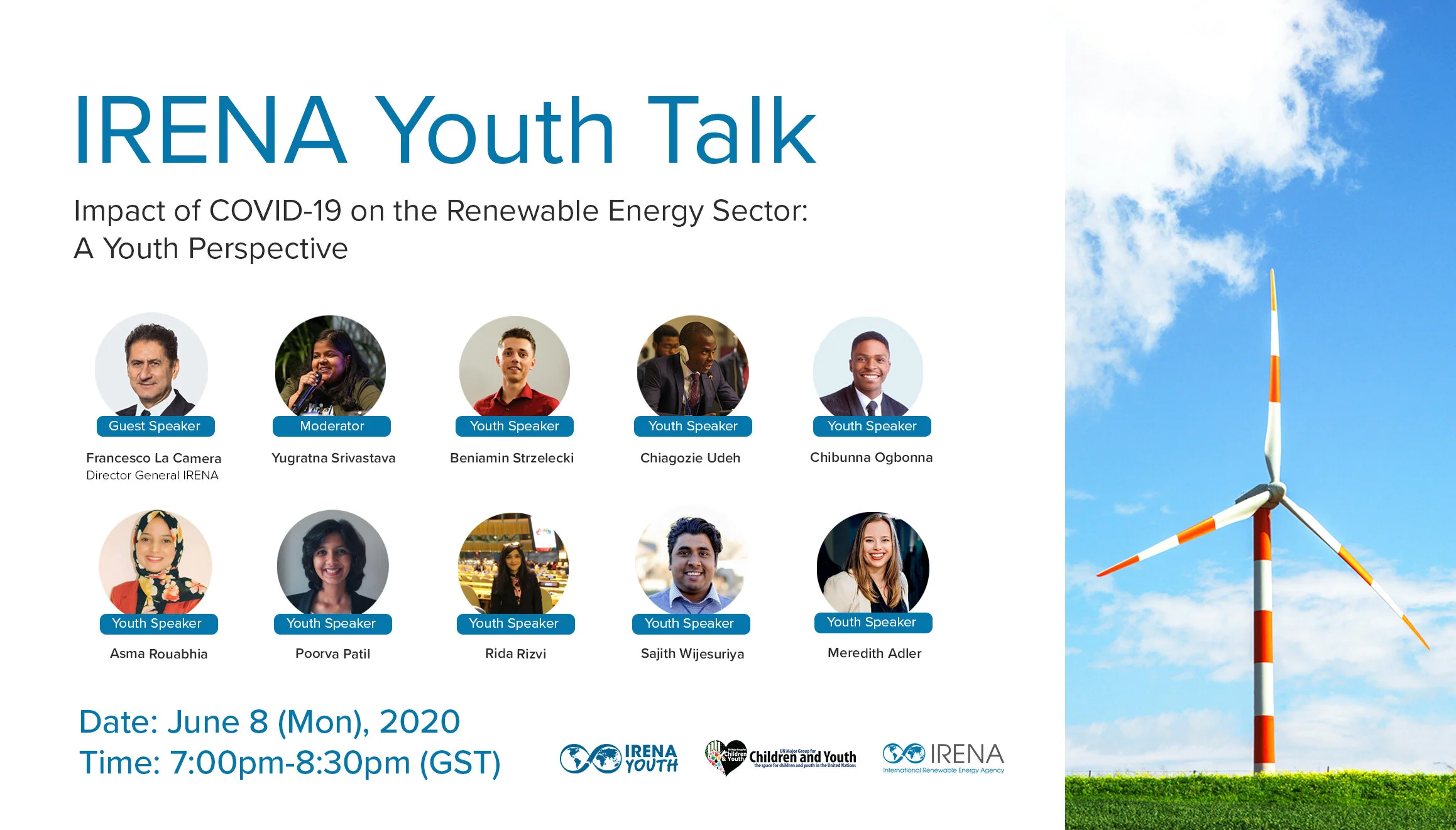 Impact of COVID-19 in the Renewable Energy Sector: a Youth Perspective Webinar - June 8