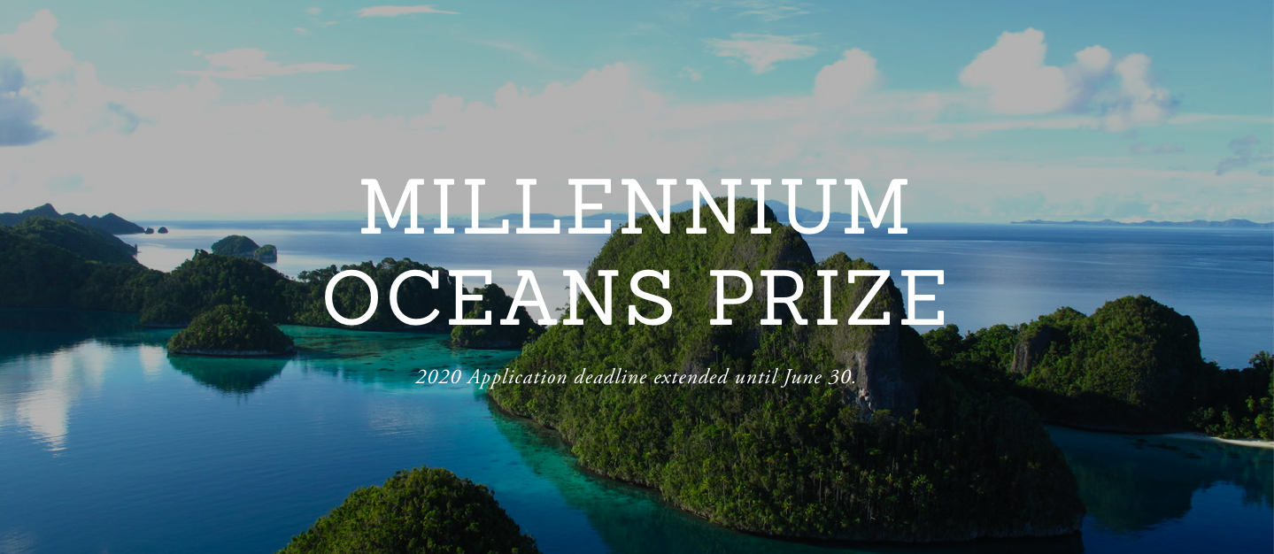 Oceans Opportunity- Millennium Oceans Prize- Deadline 30th June!!