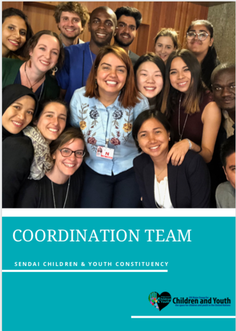 New DRR Coordination Team (Sendai Stakeholders Children and Youth Group)