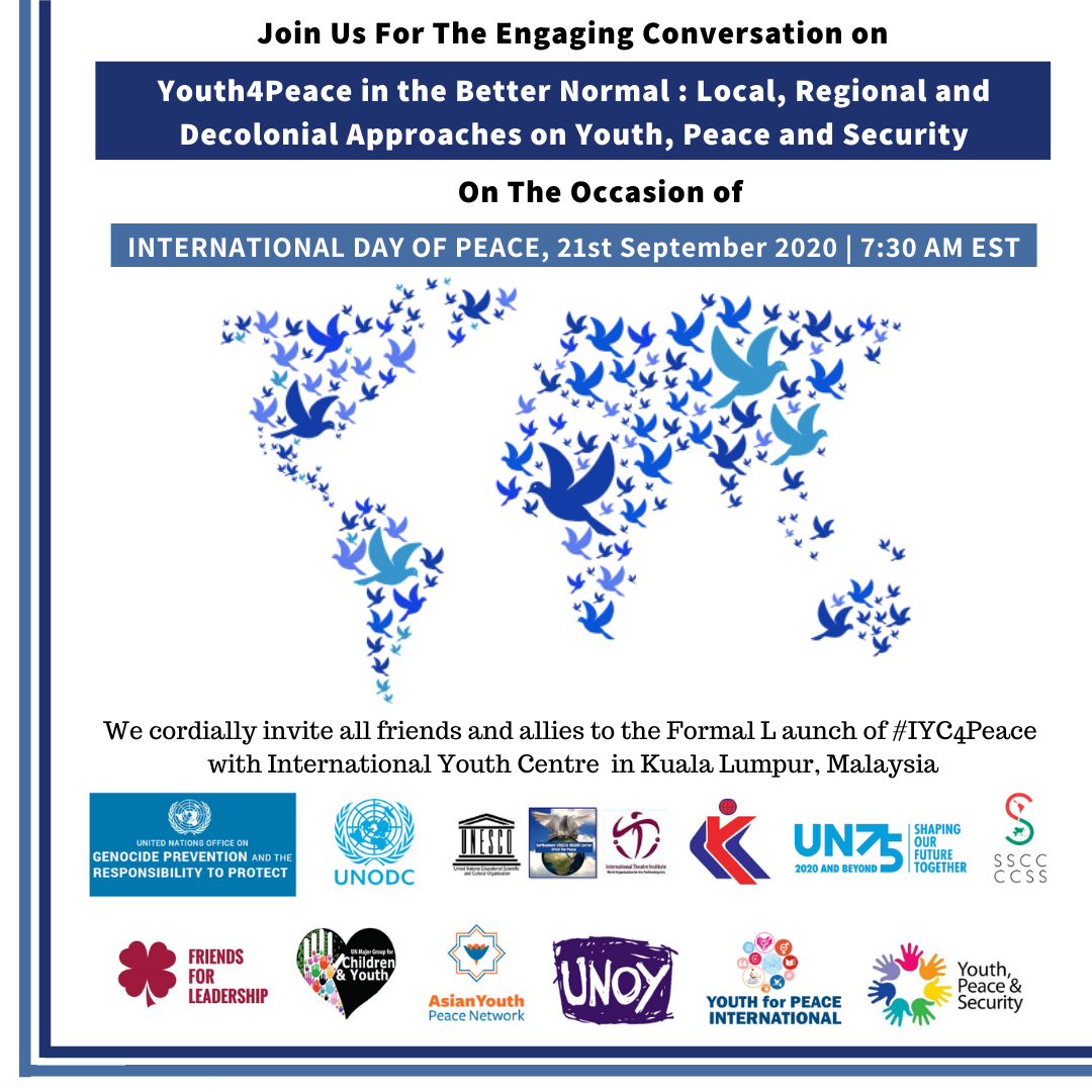 Youth4Peace in the Better Normal" Local, Regional and Decolonial Approaches on Youth, Peace and Security- 21st September