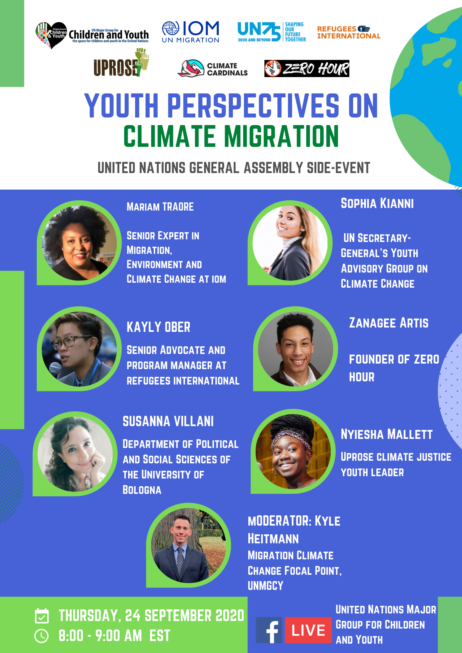 Youth Perspectives on Climate Migration- 24th September 2020