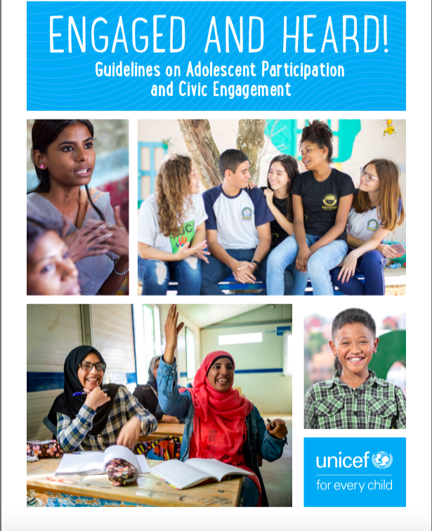 Message from UNICEF: Launch of UNICEF Guidelines on Adolescent Engagement and Participation