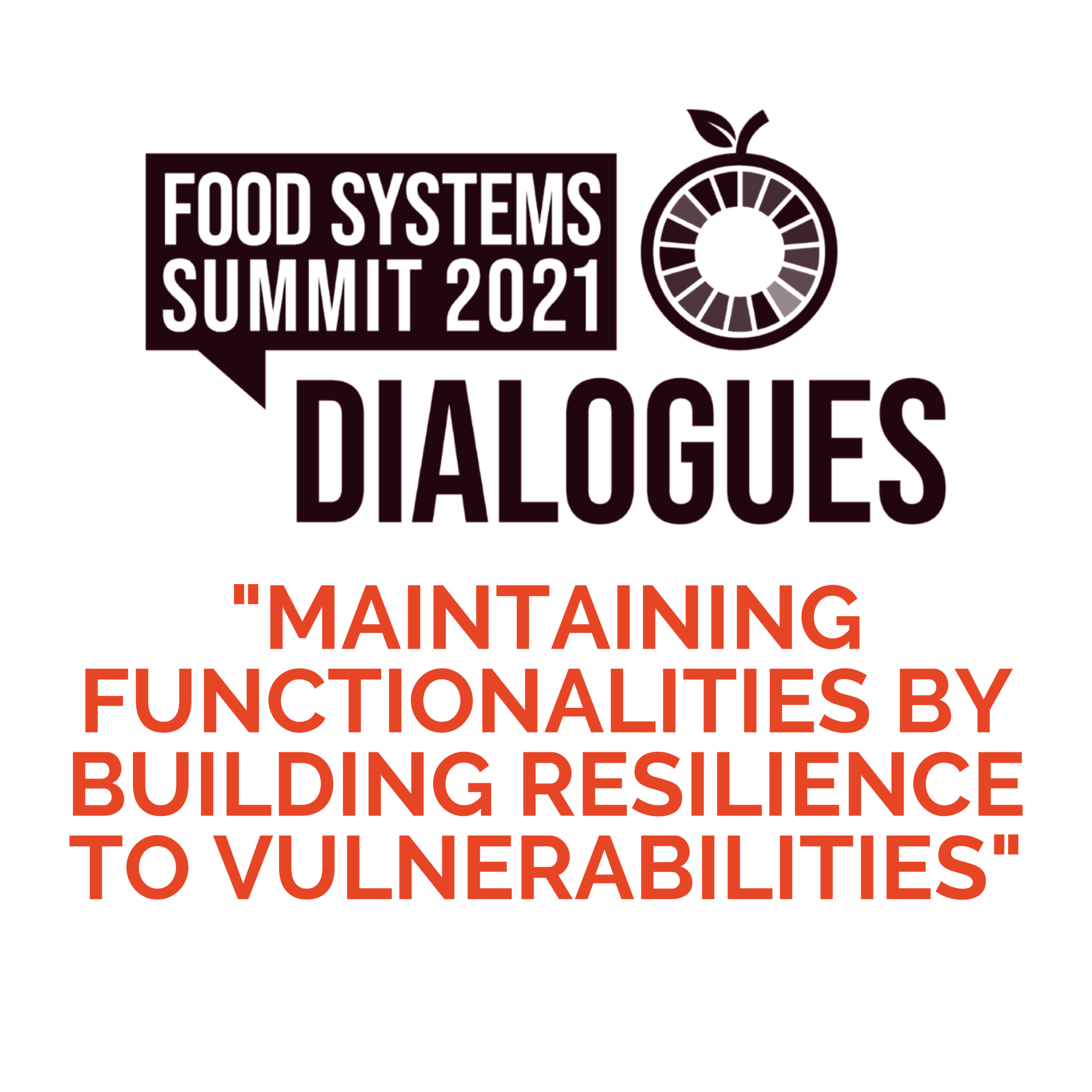 UN Food Systems Summit 2021: Maintaining Functionalities By Building Resilience to Vulnerabilities