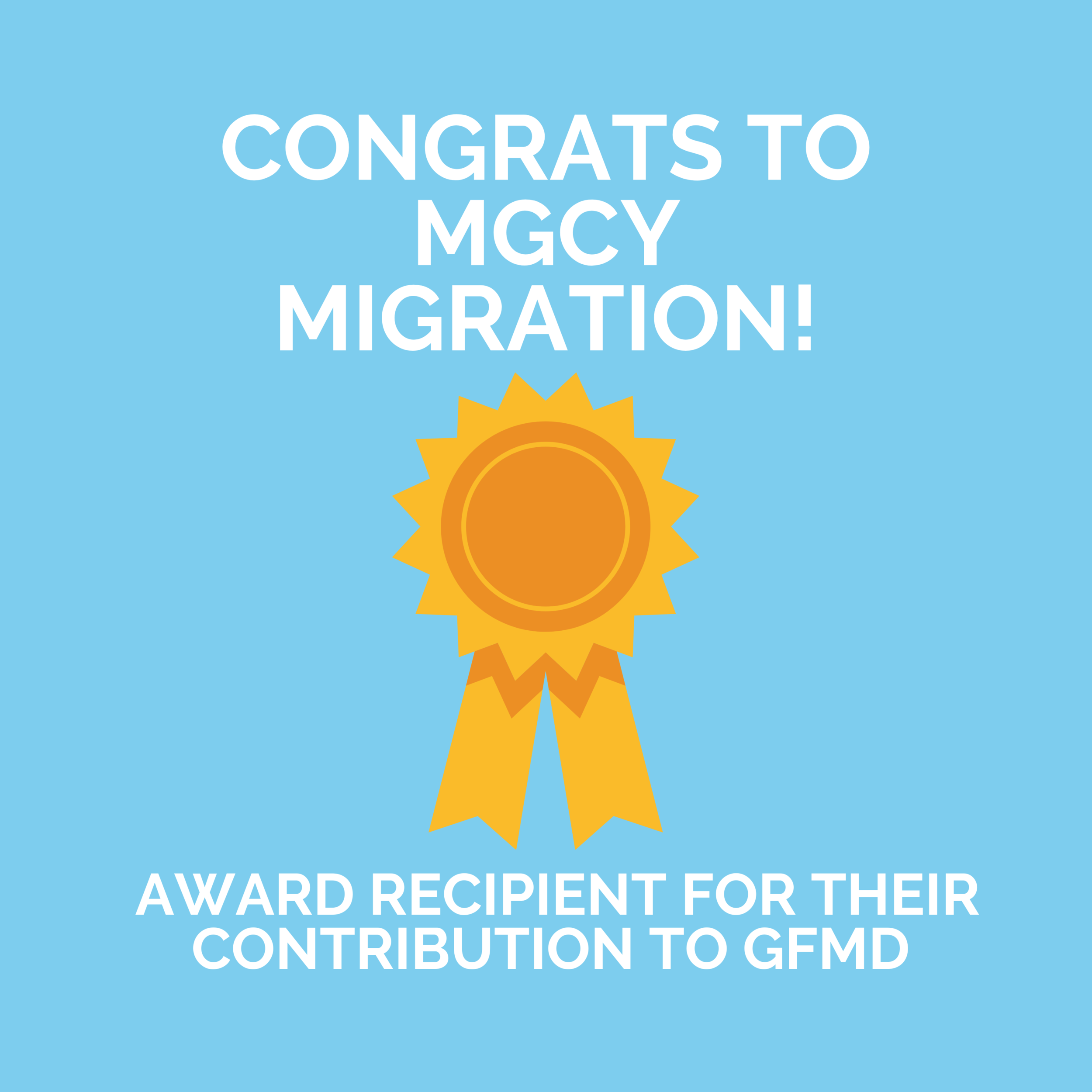 MGCY Migration receives an award for contribution to GFMD