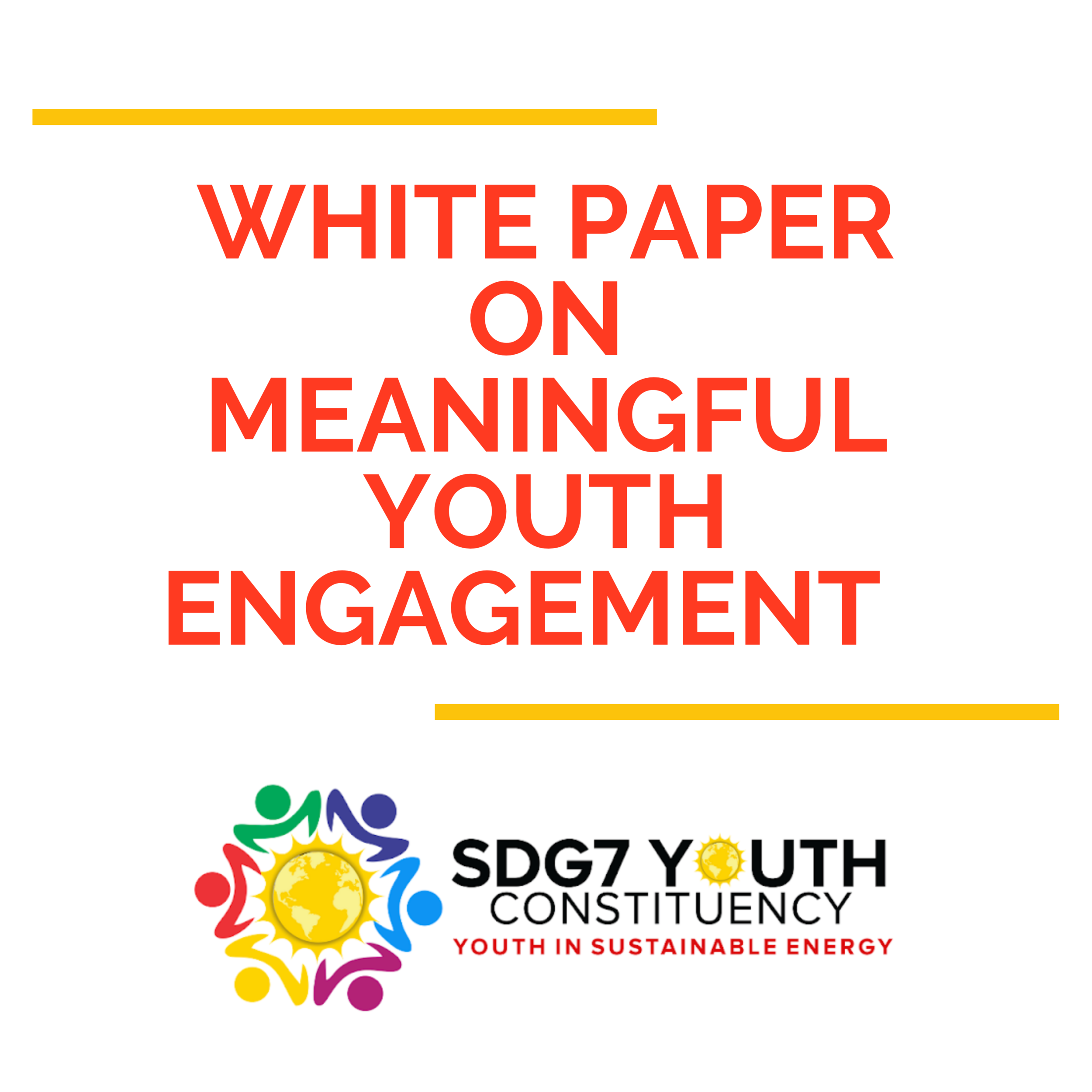 White Paper: Meaningful Youth Engagement in the Intergovernmental Energy Space  (Copy)