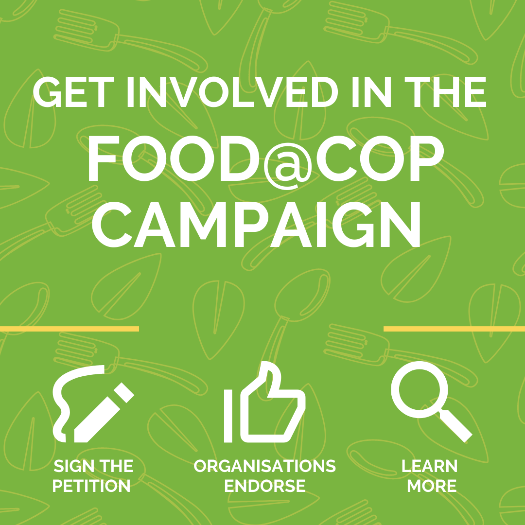Food@COP Campaign Calls for Climate-Friendly Food at COP26
