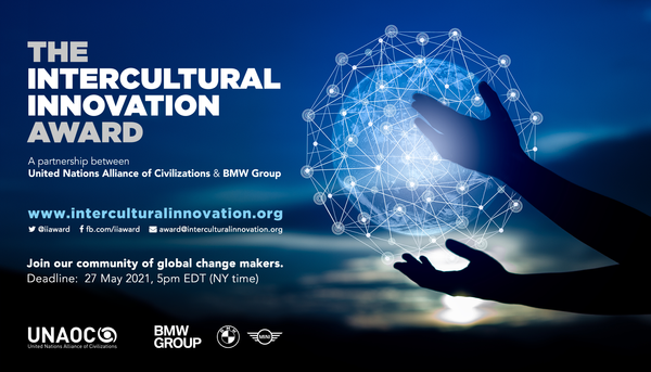 Apply to the next edition of the Intercultural Innovation Award by Thursday 27 May, 5 PM EDT (NYC time) !