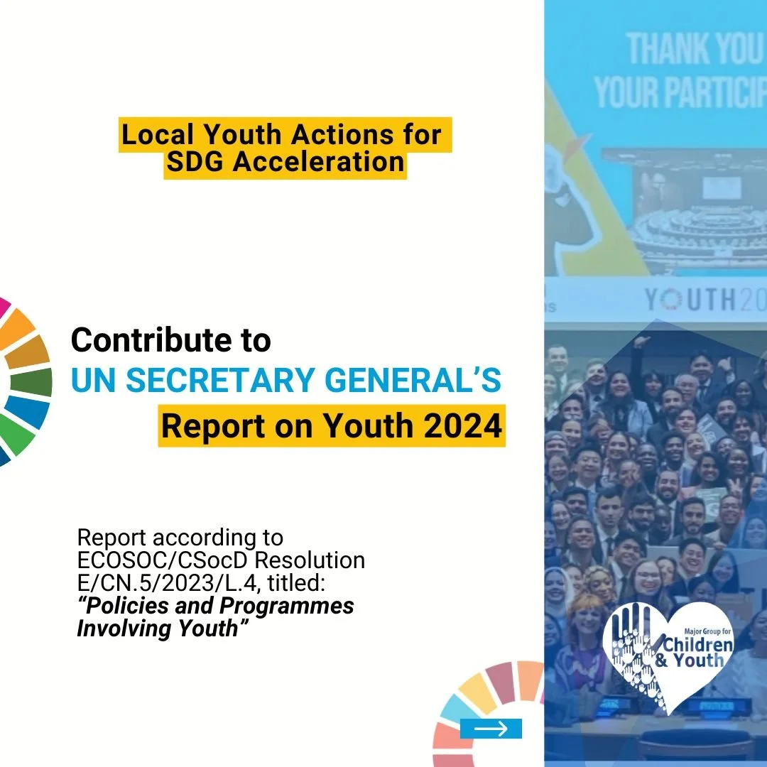 Contribute to the UN Secretary General's Report on Youth