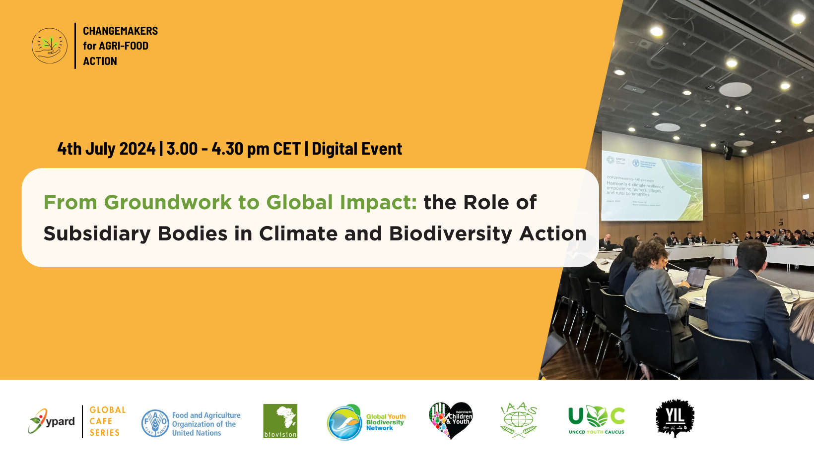 Launch of Changemakers for Agri-food Action Webinar Series