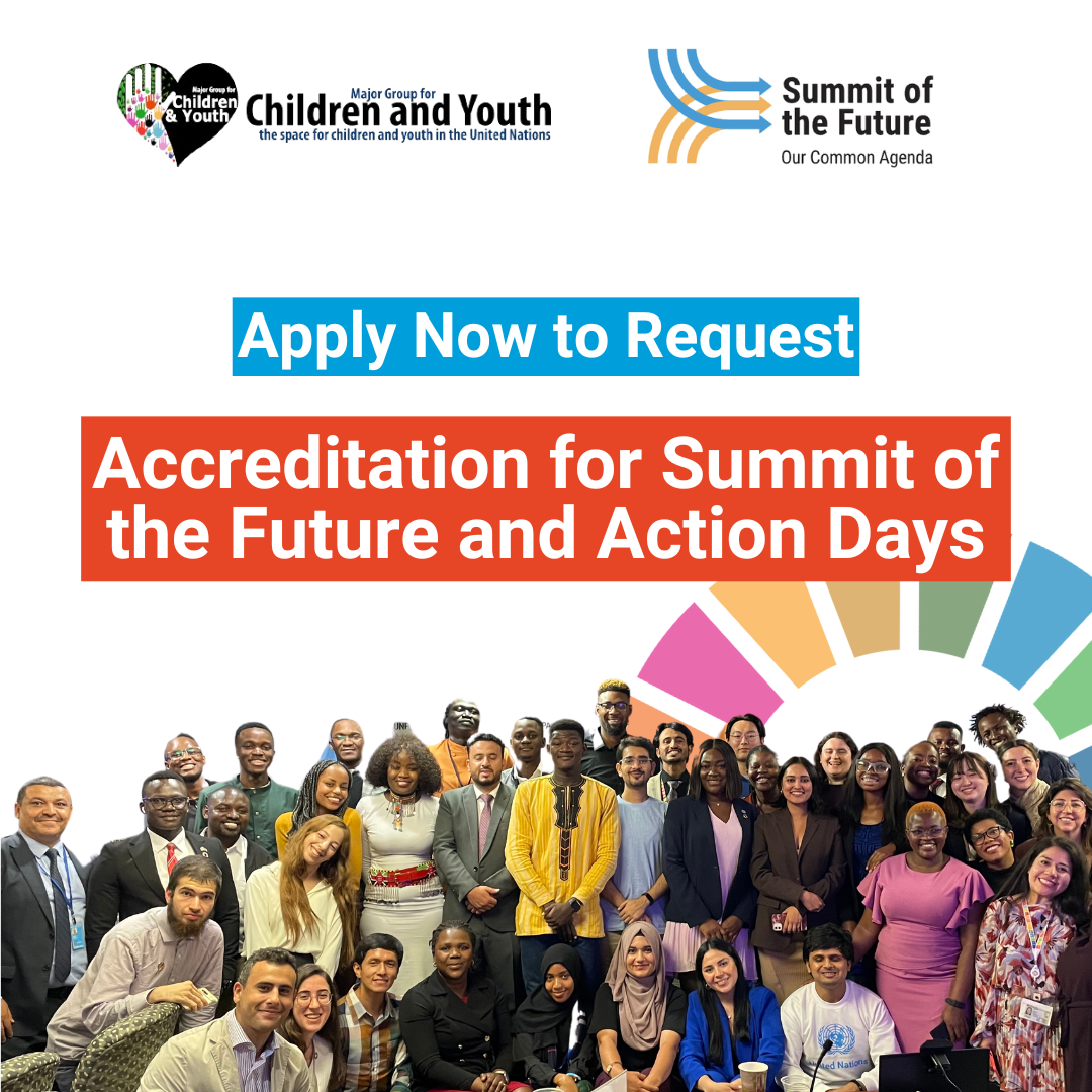 Summit of the Future &amp; Action Days:  Children and Youth Accreditation Support
