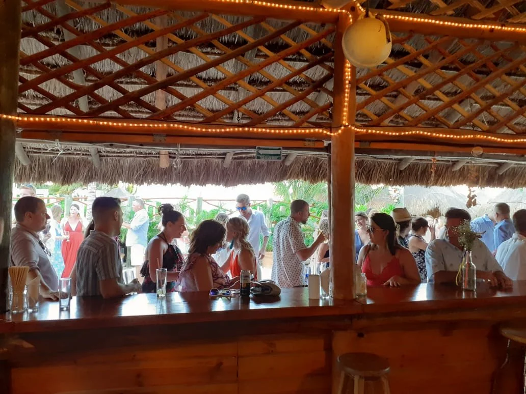 Enjoy meeting new people during the many PM happy hours!