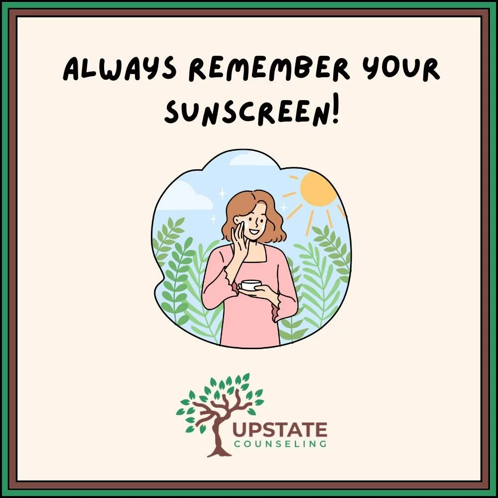 Bright Summer days are the best, but sunburns are the worst!☀😮 Always remember your sunscreen on a hot day!😎🌳🤎 #summer #positivity #kindness #therapy #wellness