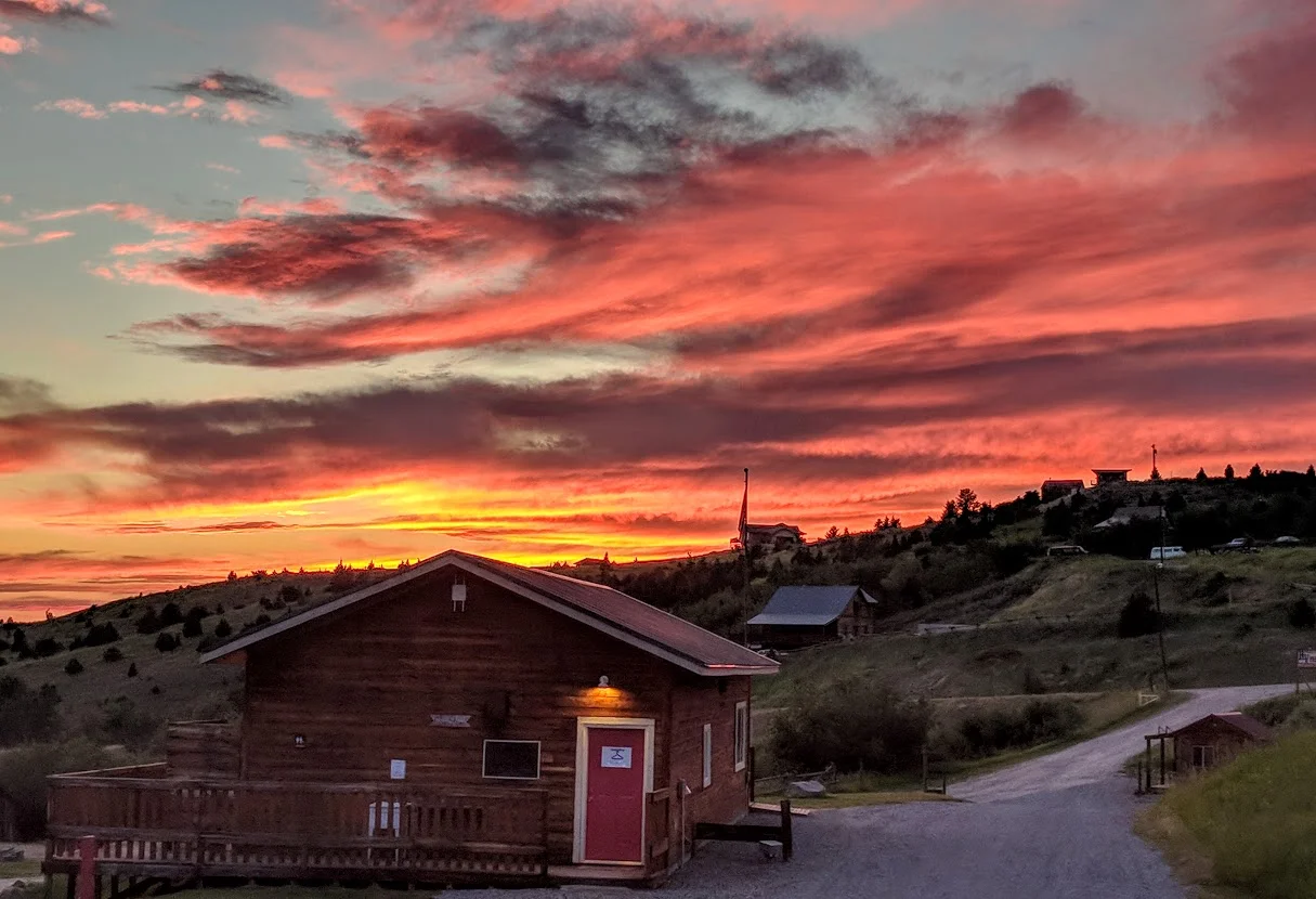 Another awesome sunset at the Rambling Moose Campground!