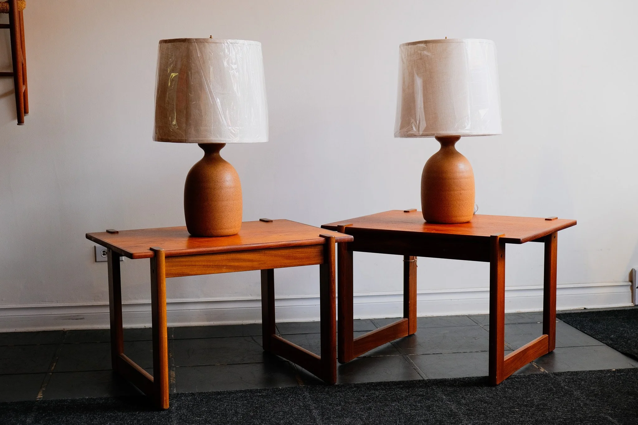Ceramic Table Lamp Pair