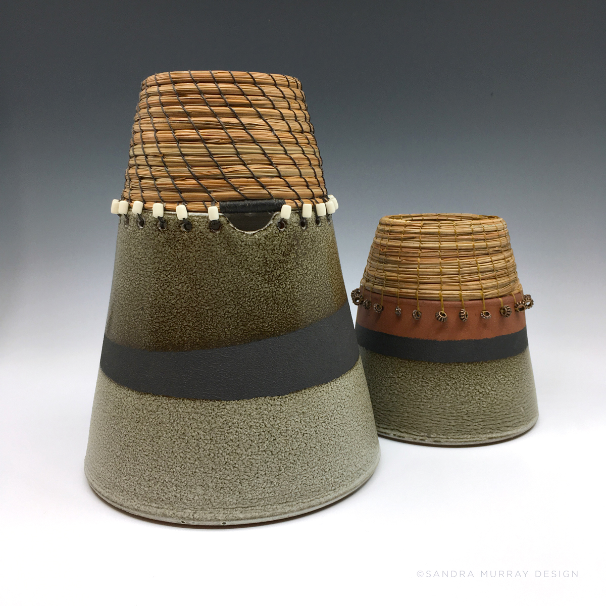 Two Cone Vases