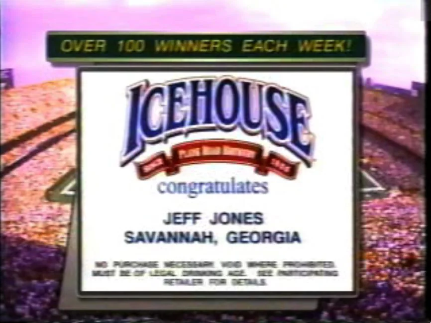 An announcement during the game of one of our winners – creating this seamless, real-time, cross-tactic event – every Saturday – that drove people to bars, got them excited about Icehouse, and rewarded them for doing nothing. Well, for answering their damn phones. Which is almost nothing.