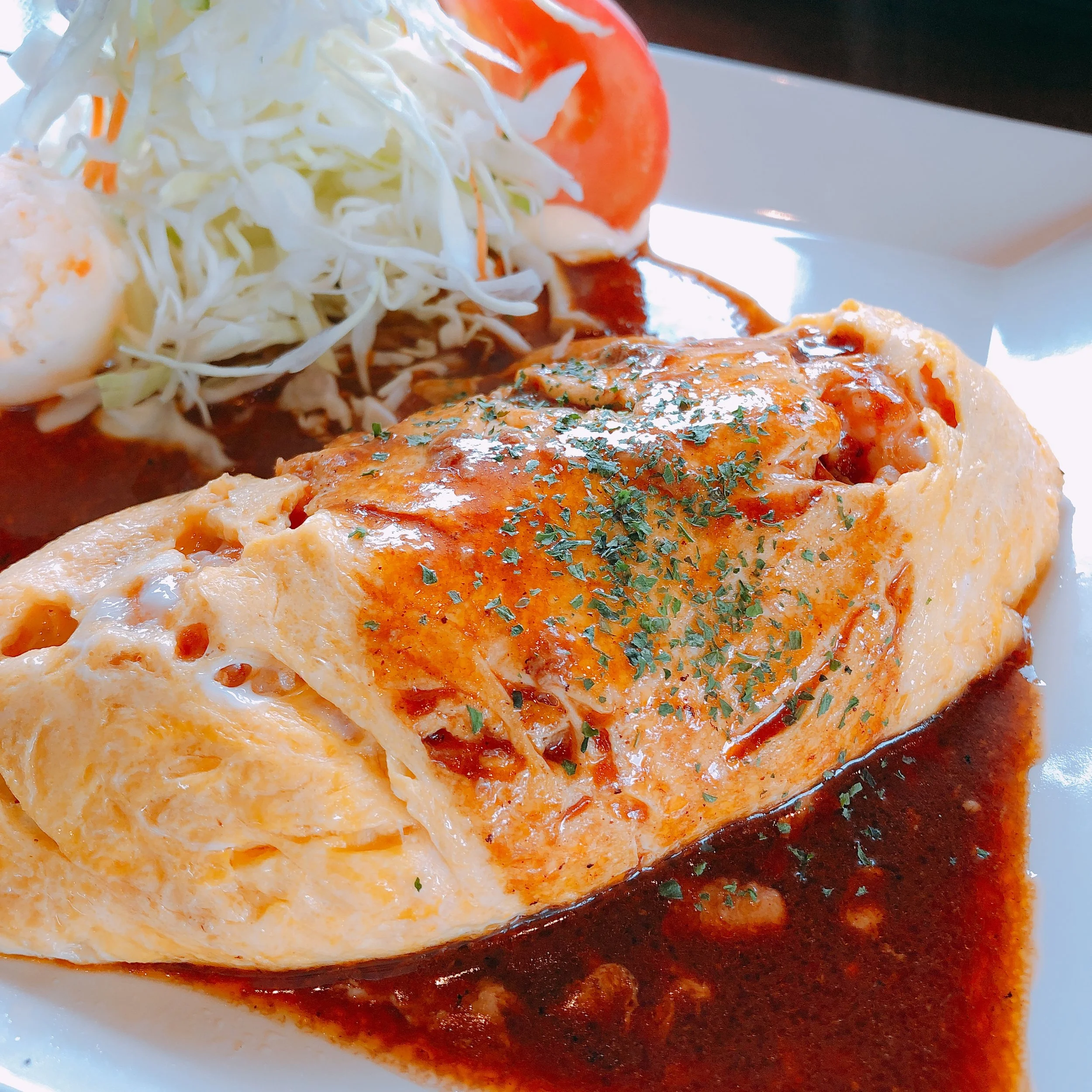 カフェトレインのオムライス