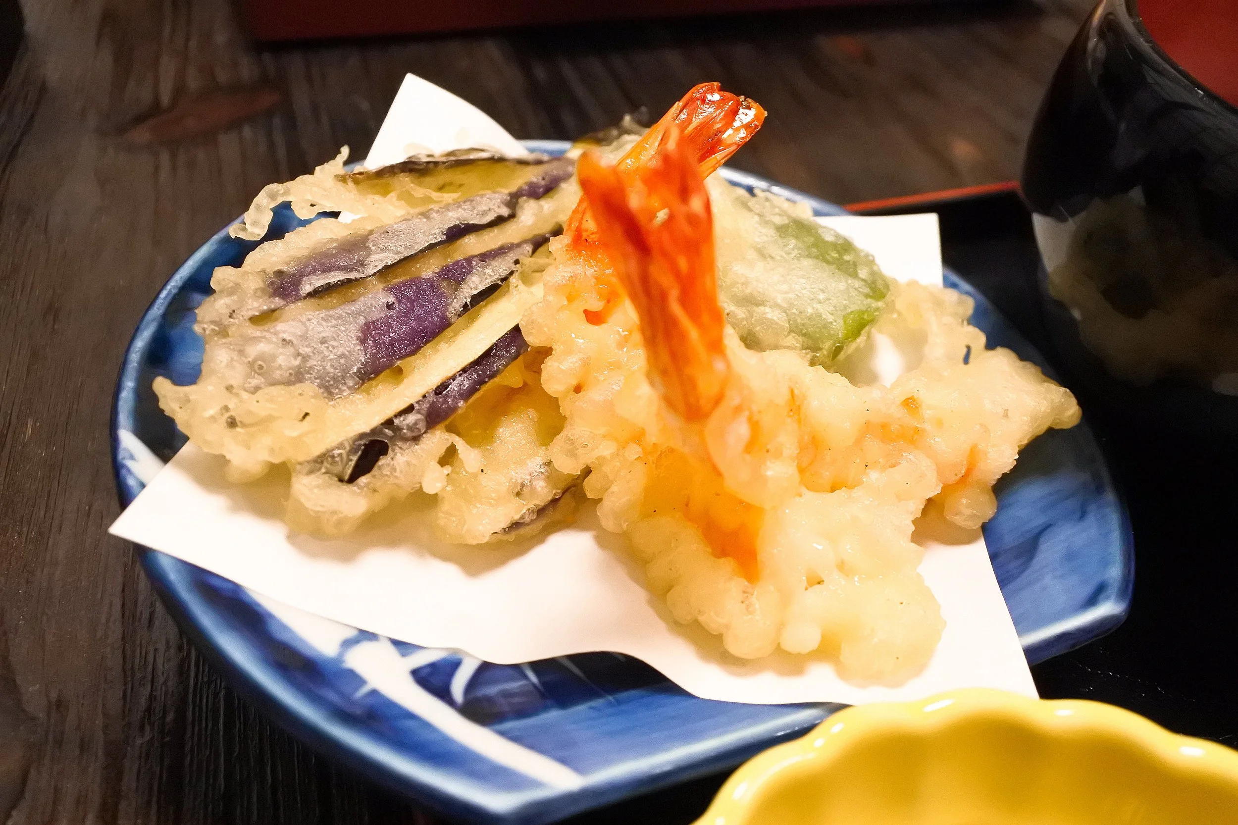 持田家の「持田家定食」 サクサク天ぷら