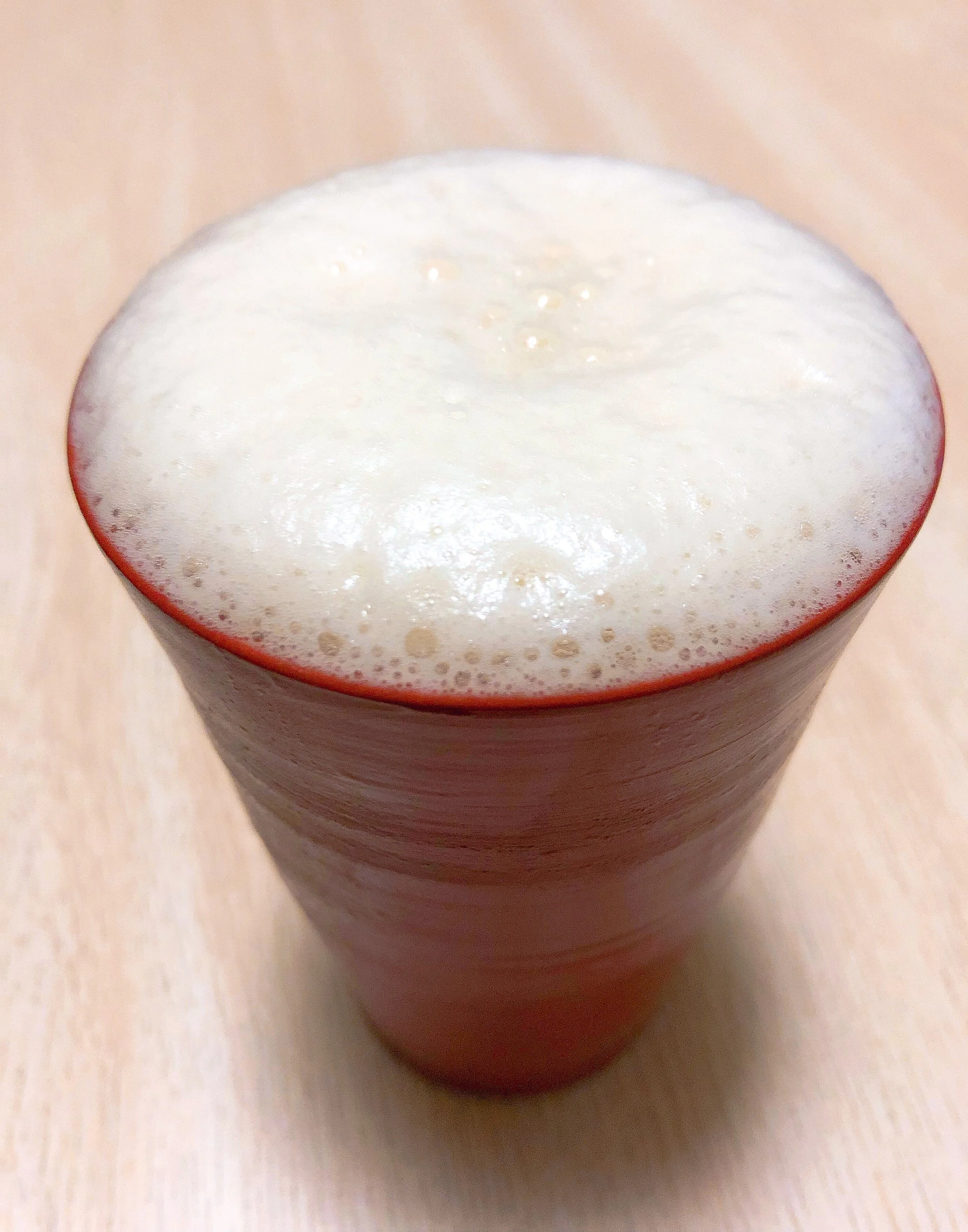 泡がもっこもこ