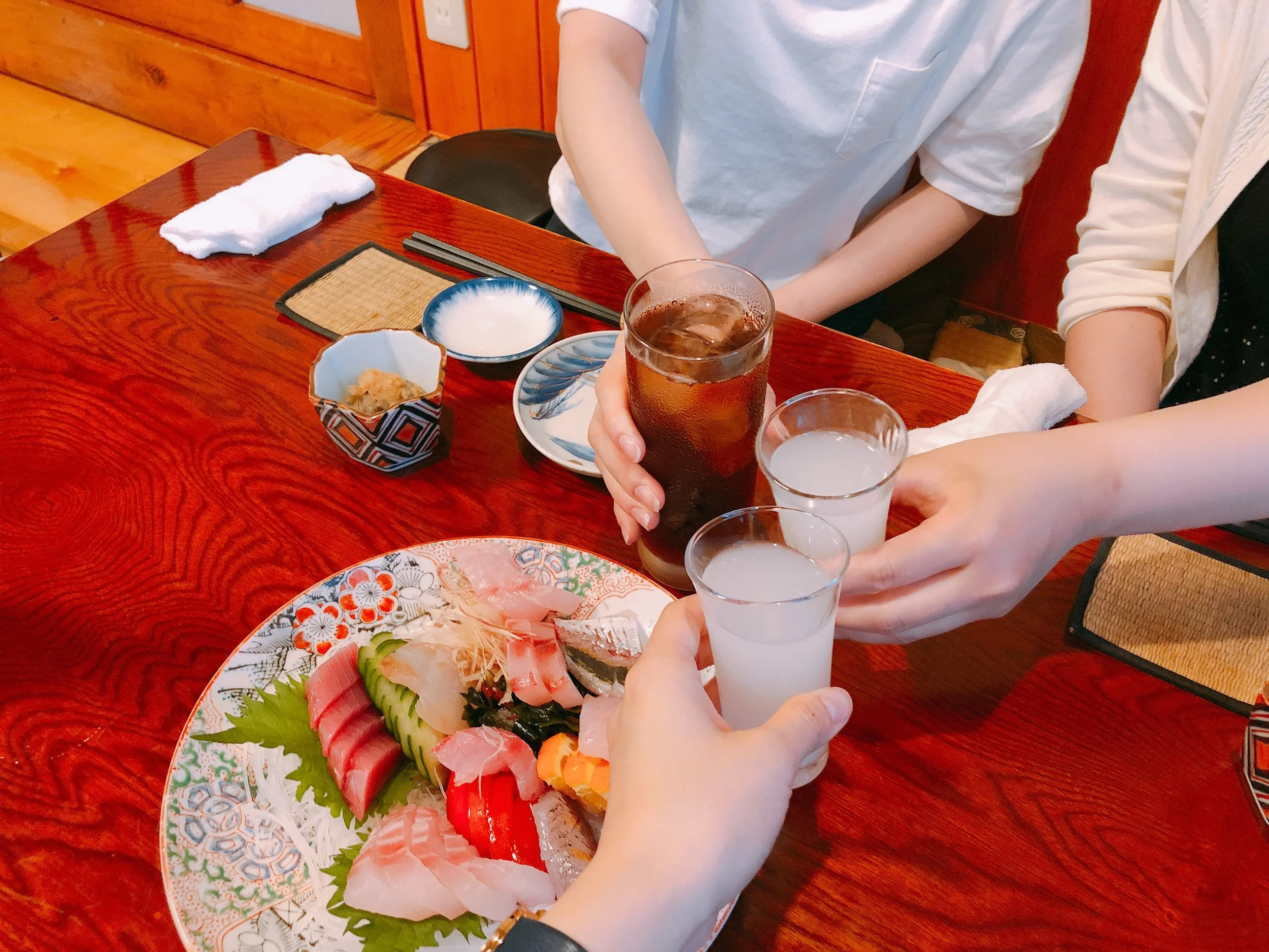 佐渡産のお造りとこだわりの日本酒