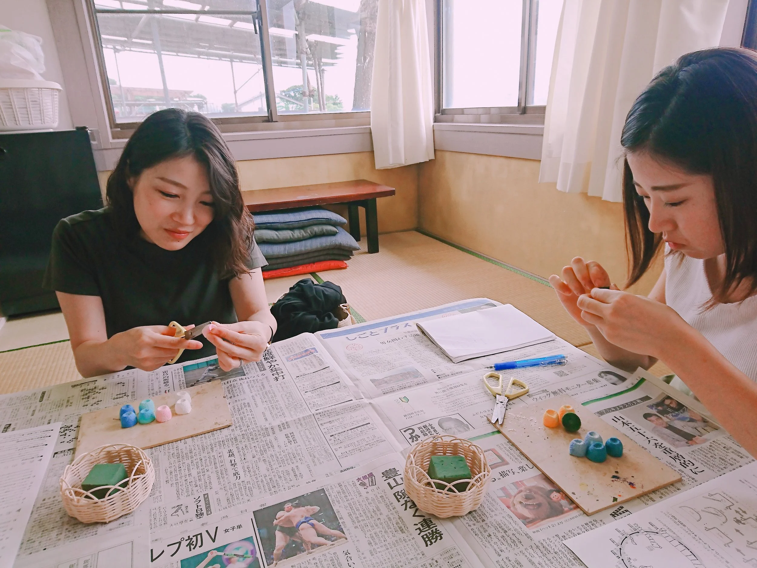 ちょきちょき。思わず無言で作業
