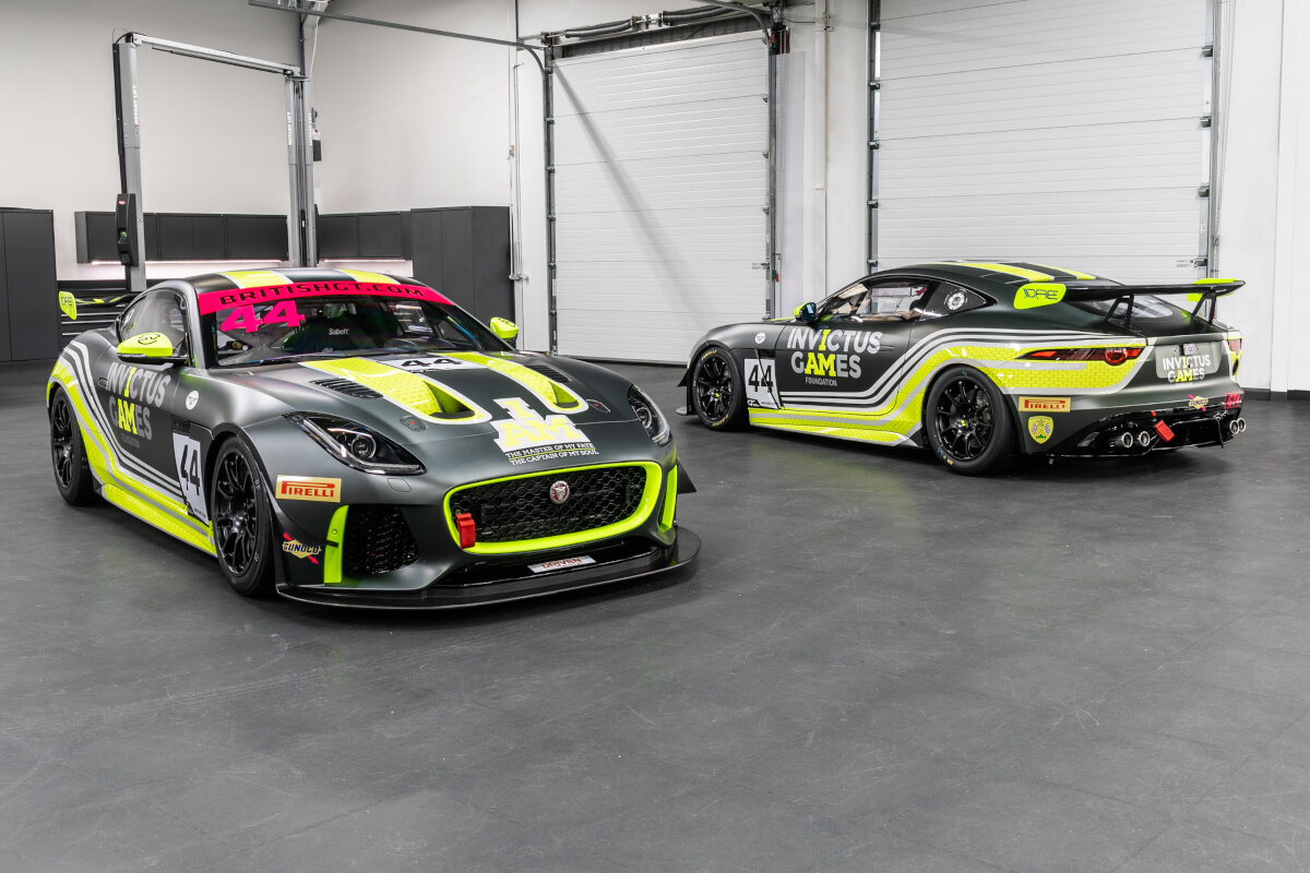 1. A Pair of Jaguar F-Type SVR GT4 Race Cars and Spares Package.jpg
