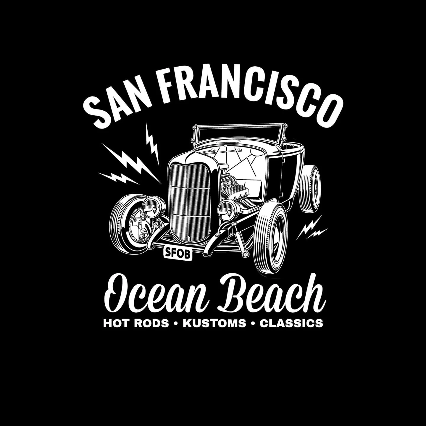 San Francisco Ocean Beach - Hot Rods - Kustoms - Classics - Car Meet
