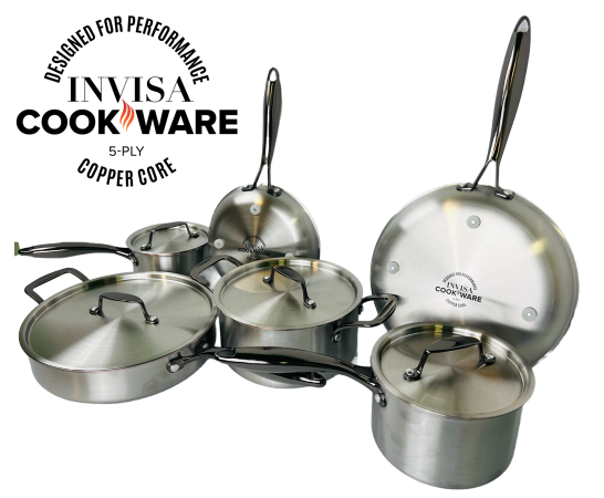 Invisacookware with Revolutionary Built-in Risers: The Perfect Blend of Style and Function